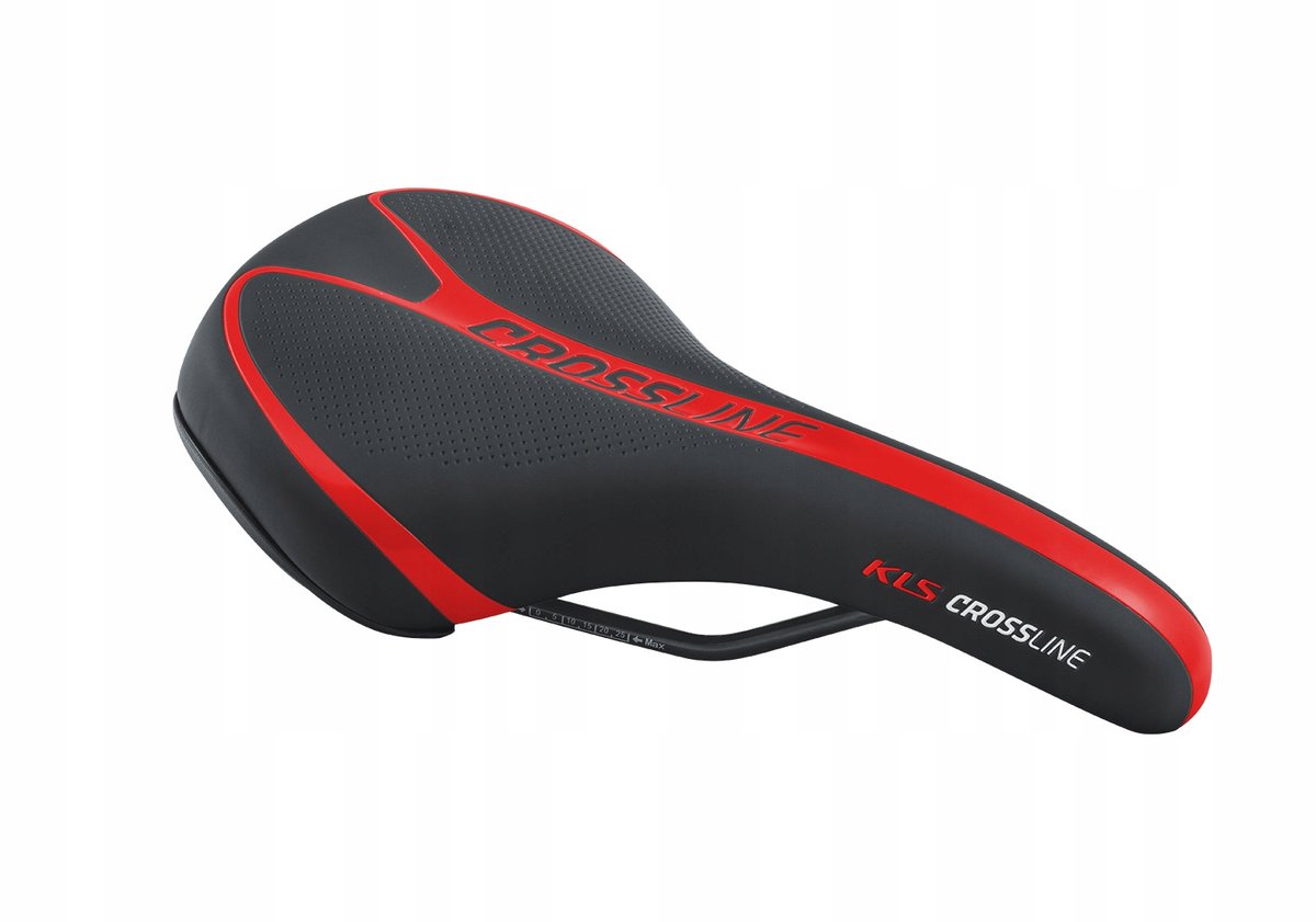 Merkloos Fietszadel 283x172mm voor Cross/MTB - Rood