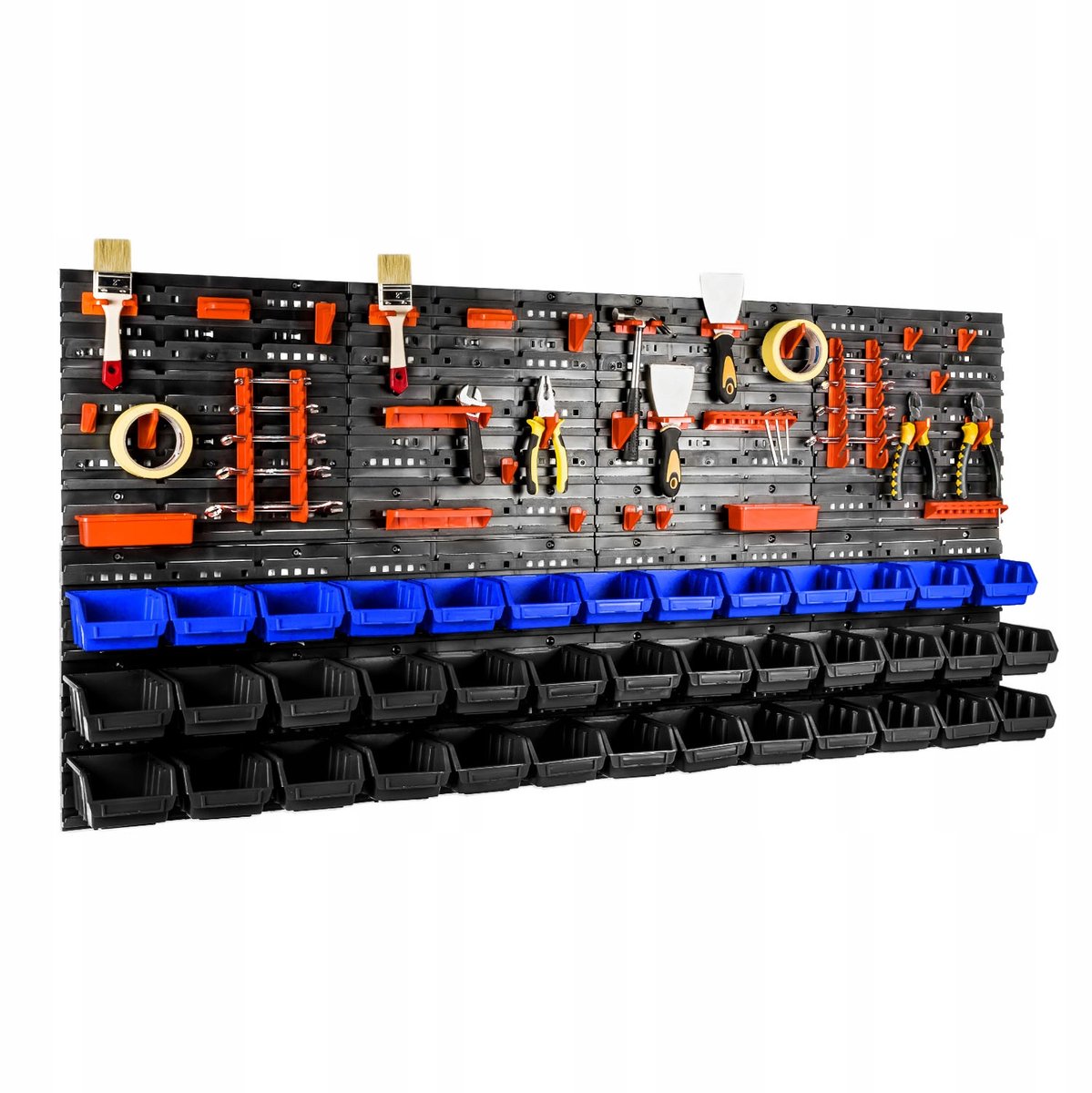 Gereedschapswand 158x77,5cm met 39 Bakjes - Werkplaats Organizer