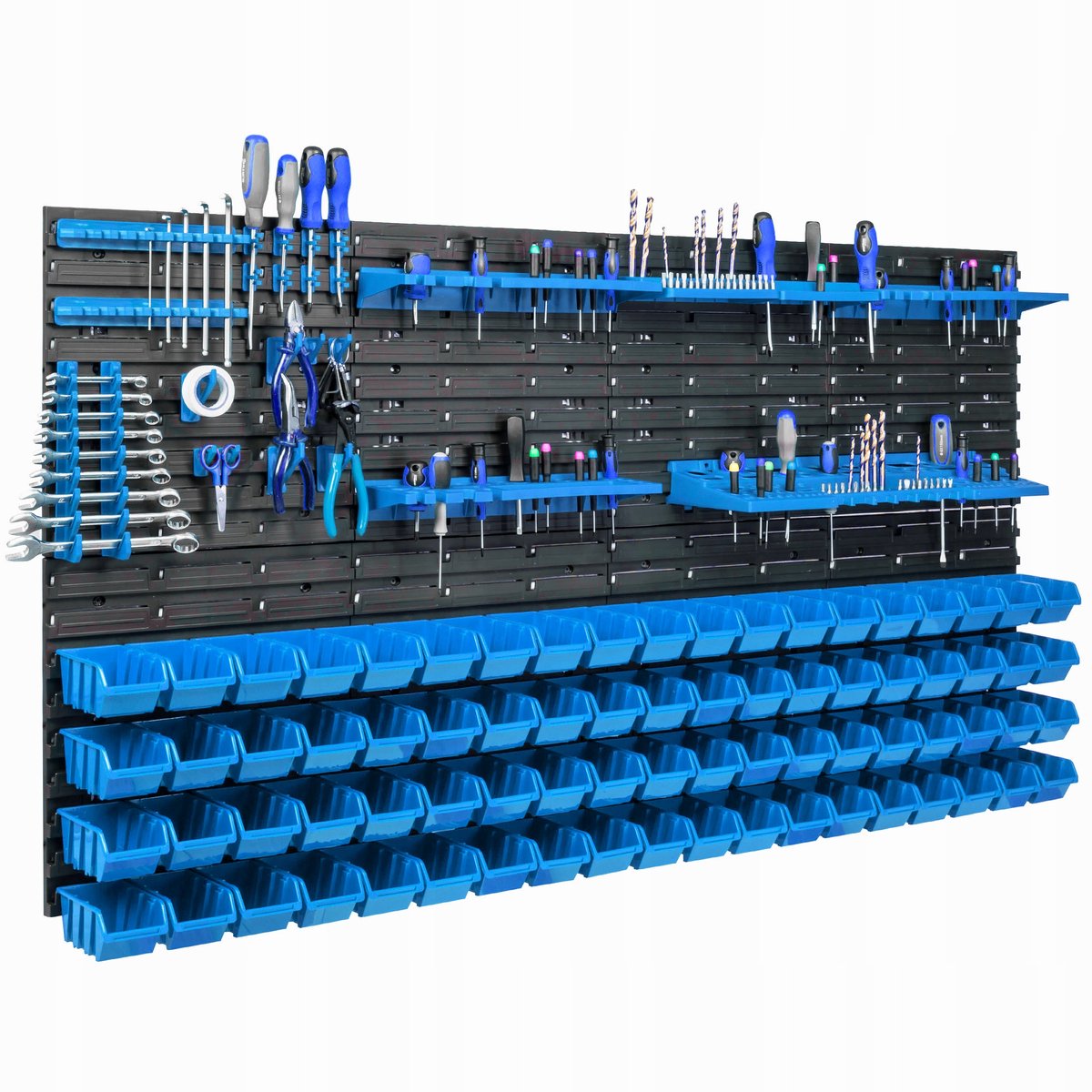 Gereedschapswand Garage 156x78cm met 76 Bakken en Haken