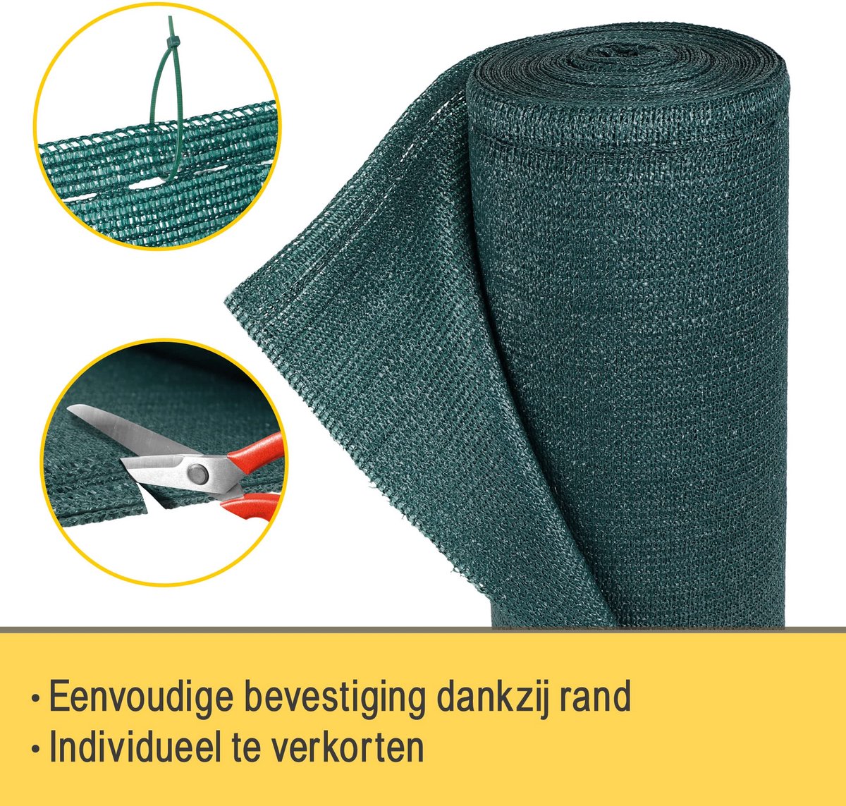 Sol Royal Zichtbreeknet Balkonscherm Zichtdoek HDPE inclusief Kabelbinders - ShopVlot
