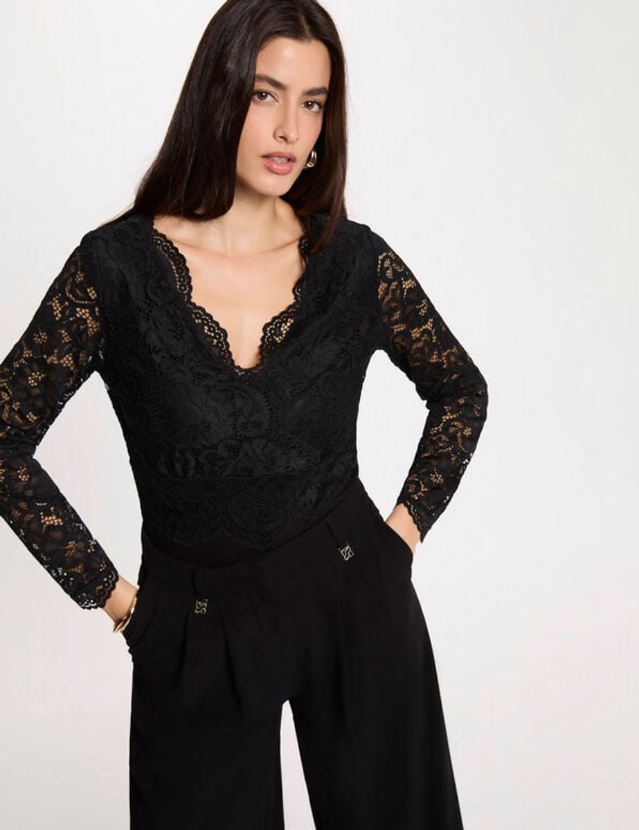 Morgan - Body long sleeves lace 262-Teana Black - Maat : XL