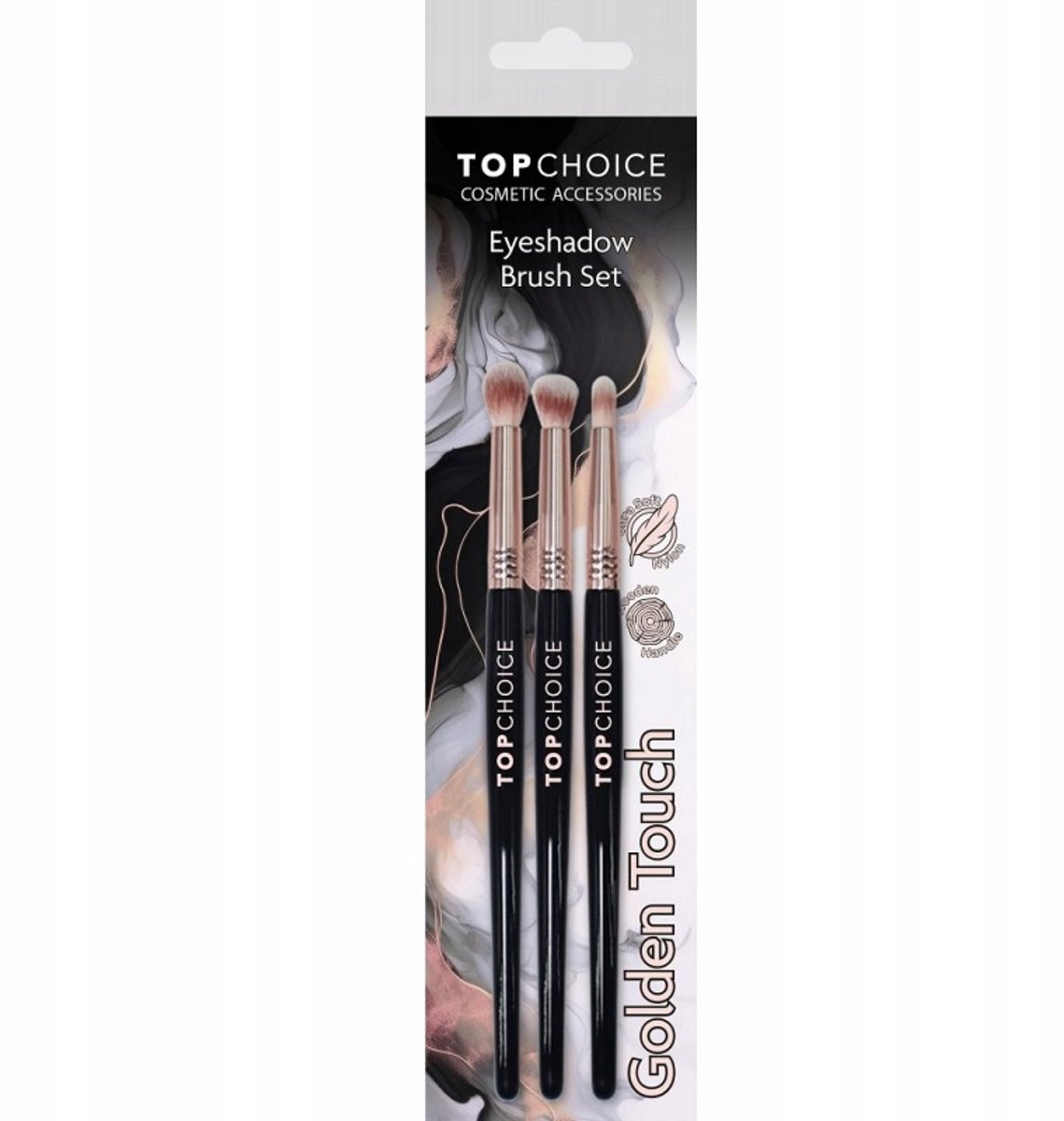 Top Choice Golden Touch Penseel Set - 3 Stuks