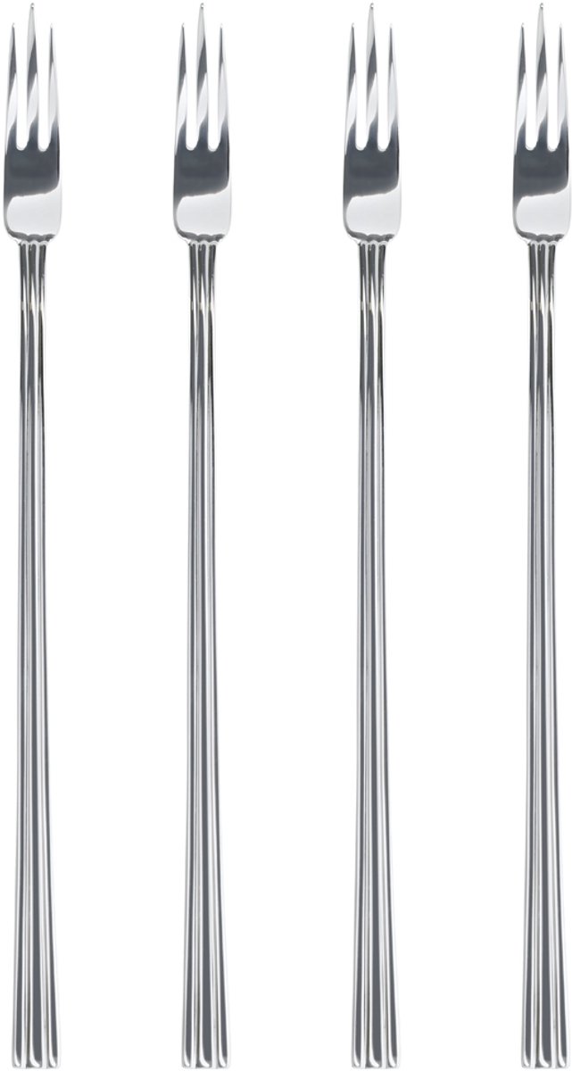 Gense Thebe Vleesvork 17,2 cm 4 stuks Glanzend staal