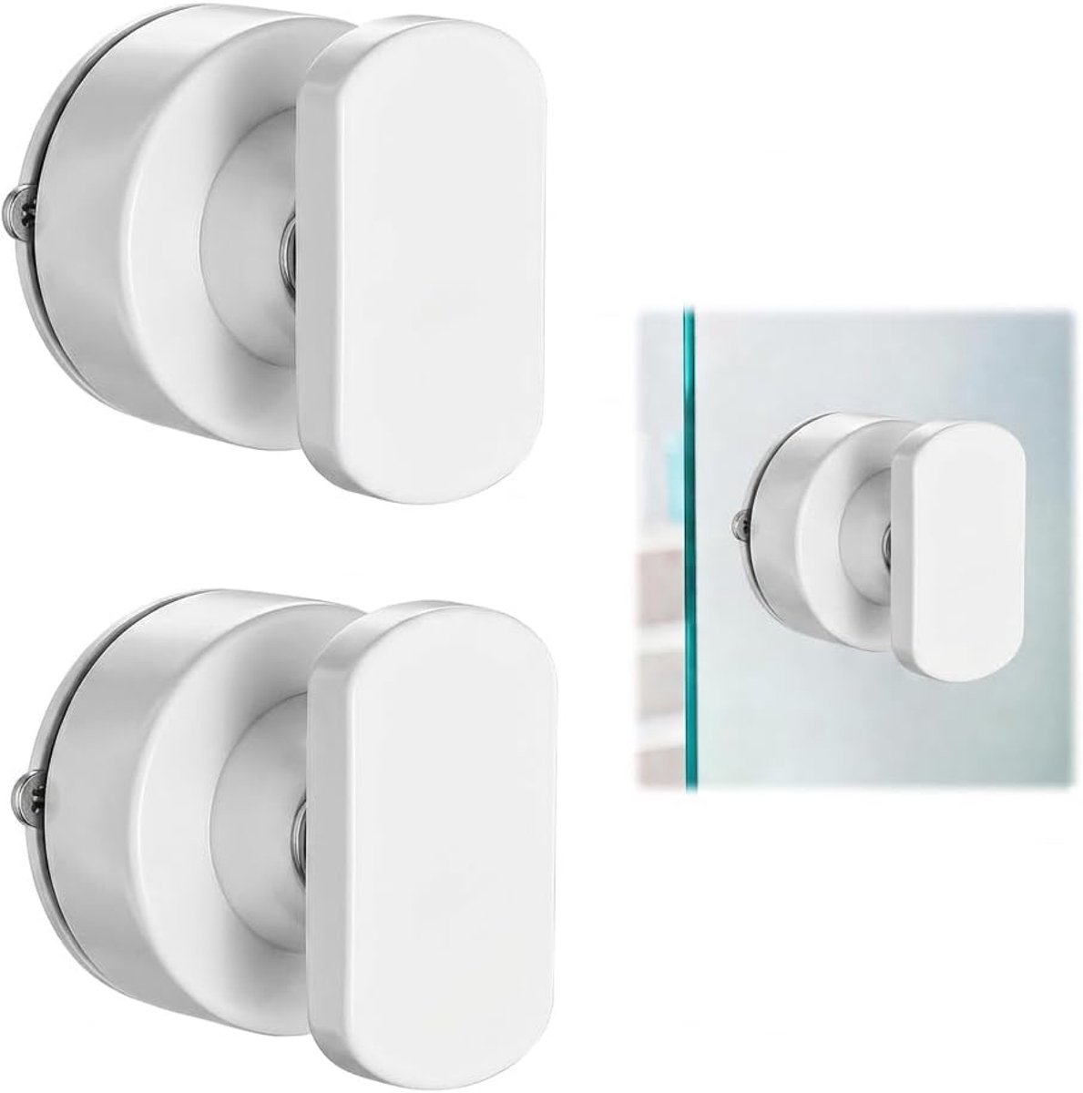Powerful suction cup handle for sliding door and windows, door handle without drilling, for bathroom, kitchen and - ShopVlot