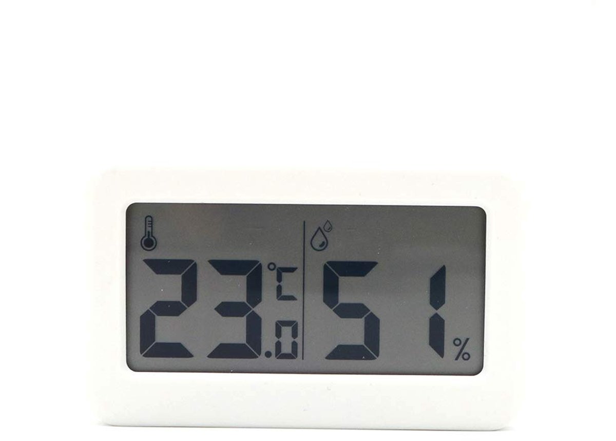 Digitale thermometer en hygrometer, ultradun