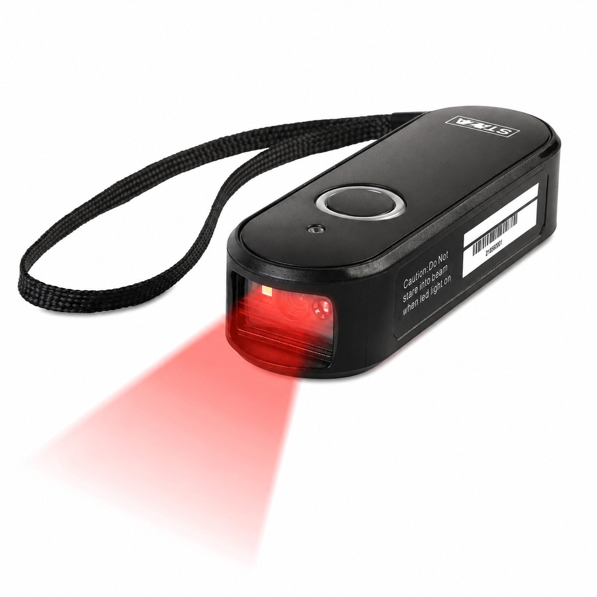 Professionele Mini Barcodescanner - 1D & 2D QR Scanner - Bluetooth BLE 5.0 & USB - Draadloze Handscanner - Compact - Smartphone, Tablet & PC - Zwart