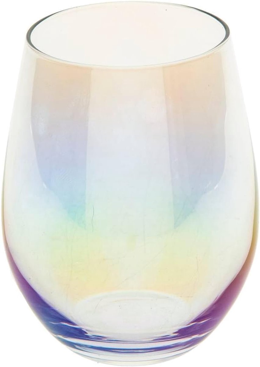 Low cups 54 cl - iriserend - set van 6 - ideaal voor feestelijke dranken - ShopVlot