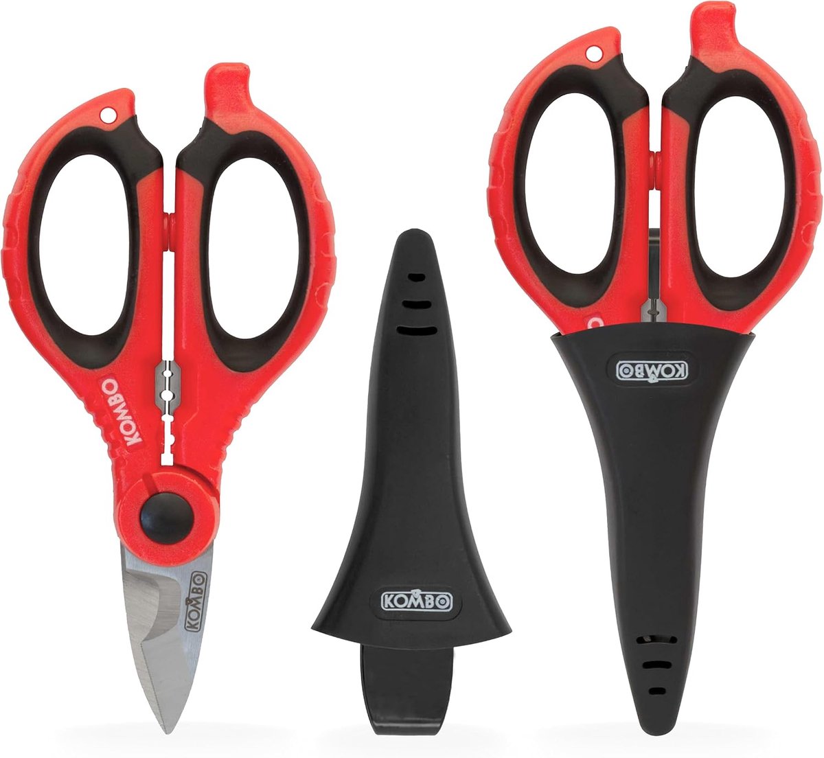 Elektricien Schaar 150 mm - 3-in-1 RVS - Knippen, Strippen, Crimpen - Perfect voor installaties - ShopVlot