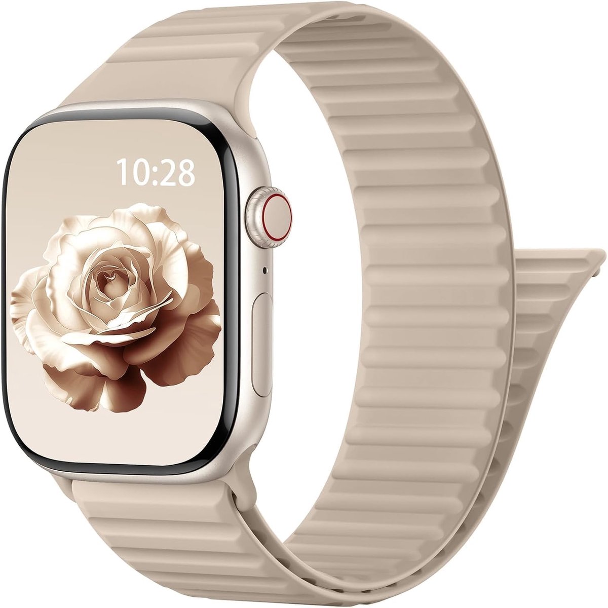 Sportarmband magnetisch silicone - Compatibel met Apple Watch - Flexibele pasvorm - Ideaal voor sporters - ShopVlot