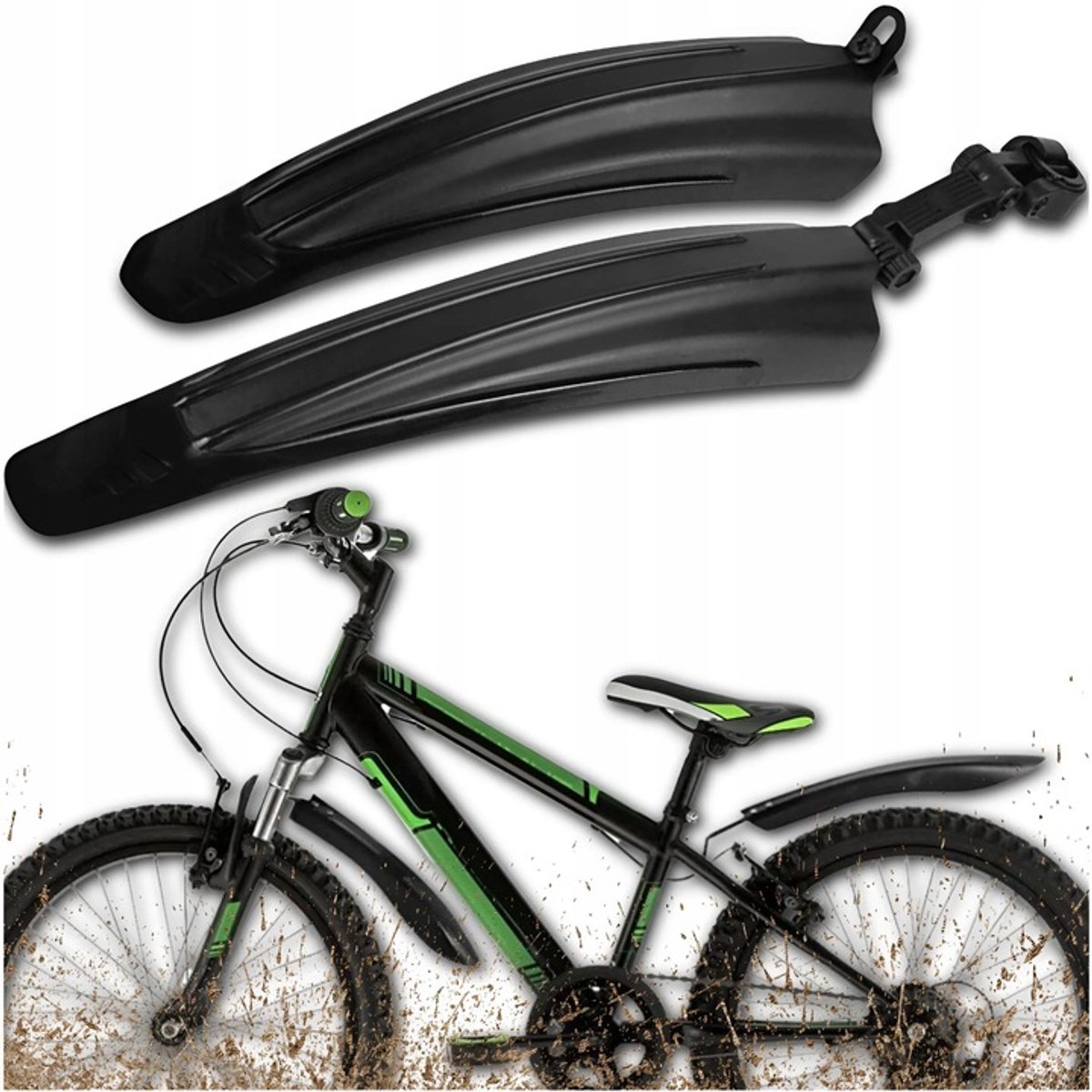 Universele Fietsspatborden Set Voor & Achter - 24-28 Inch