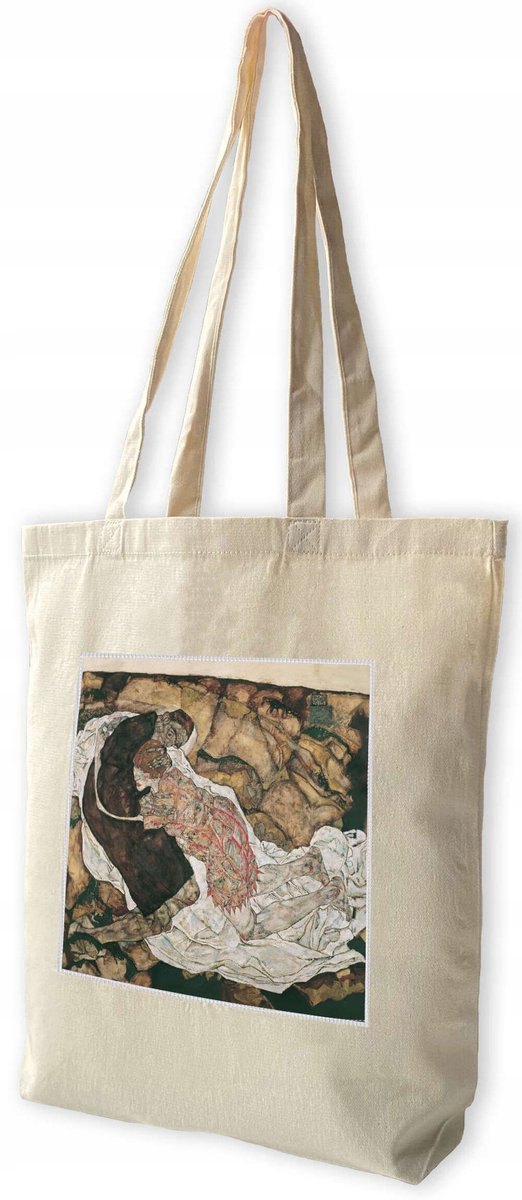 Shopper Tas met Egon Schiele Print - Duurzaam & Stijlvol