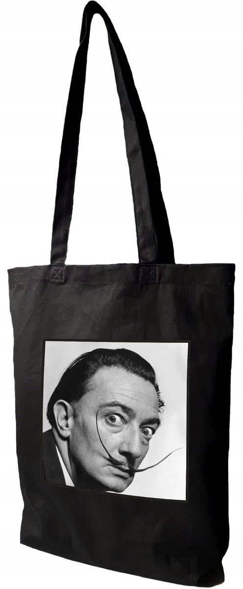 Salvador Dali shopper tas met opdruk - Canvas, Uniseks