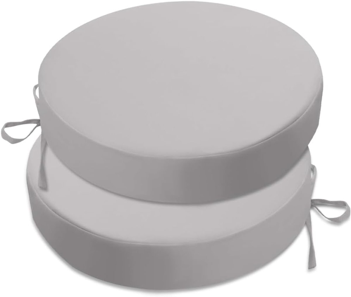 Ronde buitenstoel kussen 40 x 40 cm - Waterdicht en kleurvast - Geheugenfoam vulling - Ergonomisch comfort - ShopVlot