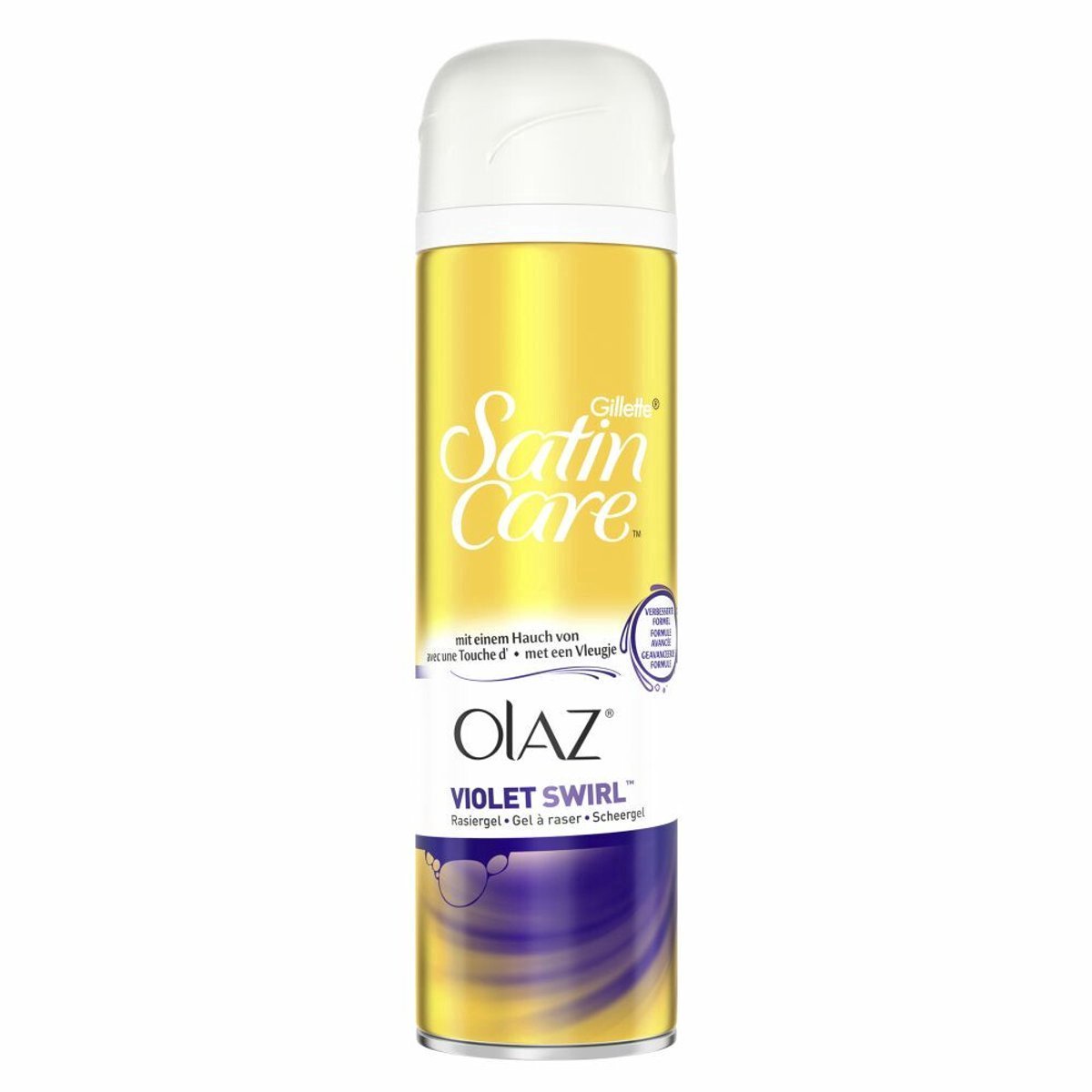 Gillette Venus Satin Care Olaz Violet Swirl Scheergel - Voordeelverpakking 6x200ml