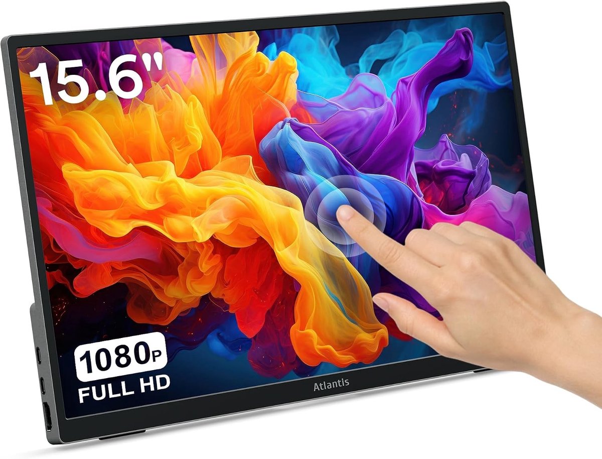 Draagbare Monitor - Zwart - 15,6 inch - Full HD IPS Scherm - Voor Laptop en Console
