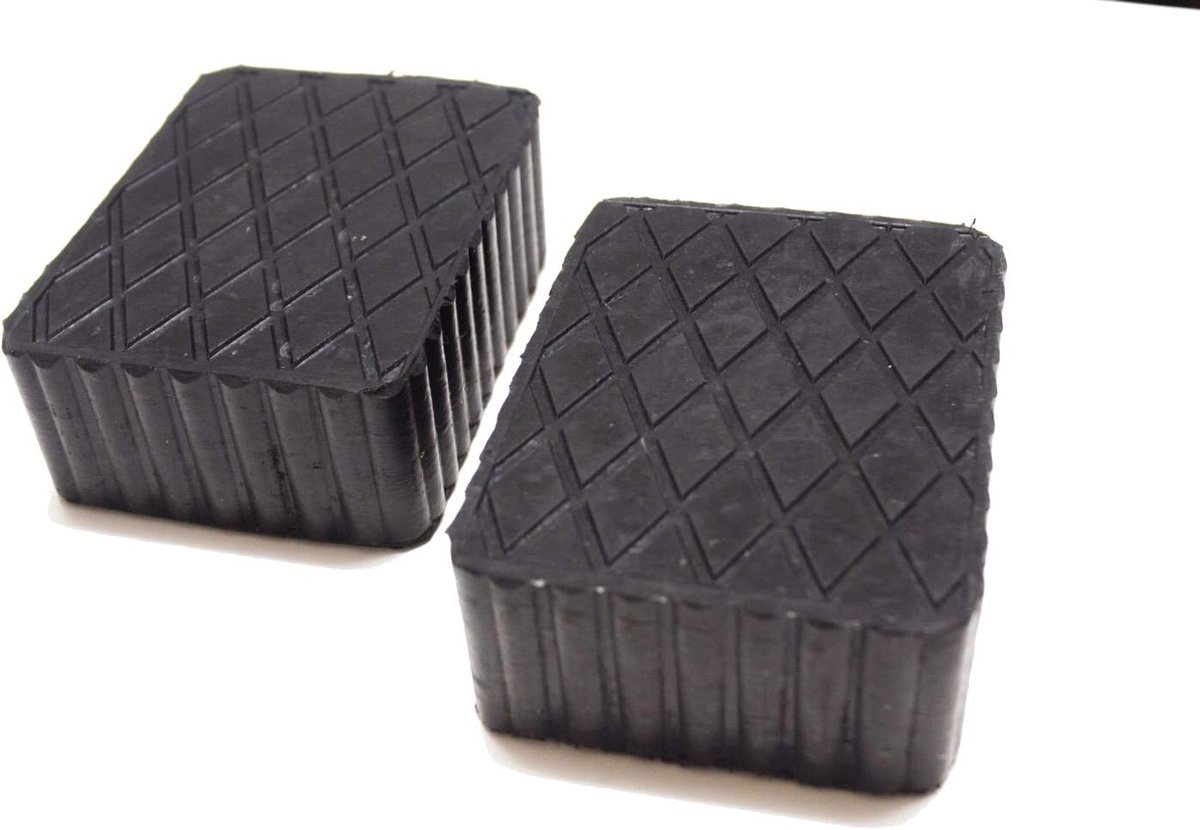 Pack of 2 pads for lifting bridge, universal pads made of solid rubber, square for scissor bridges Corghi Ravaglioli - ShopVlot