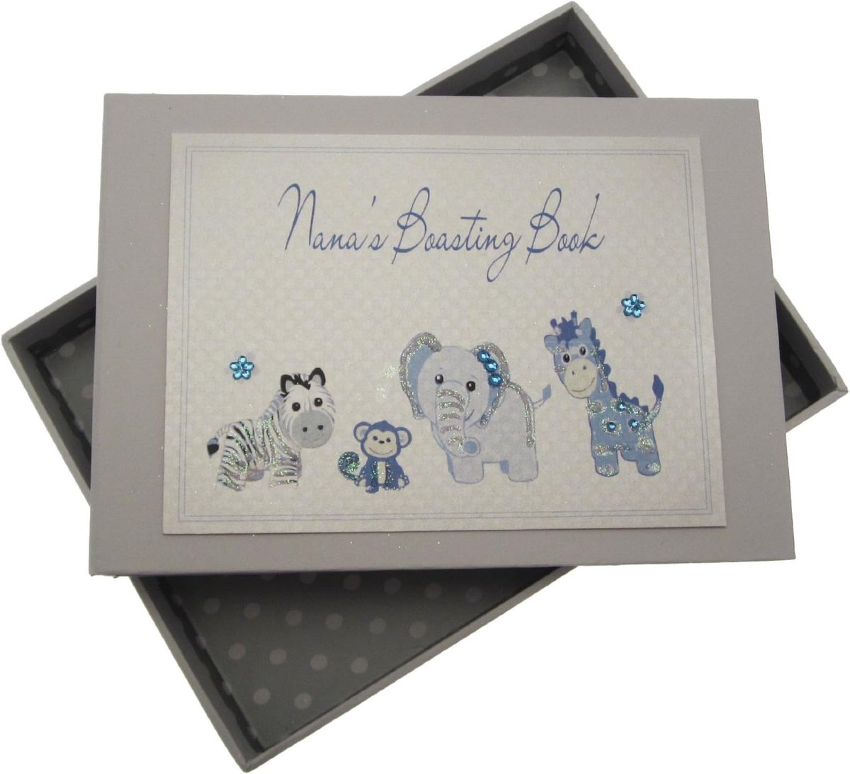 White Cotton Cards Nana's Boasting Book Tiny Photo Album Toy Range (Blue) - ShopVlot