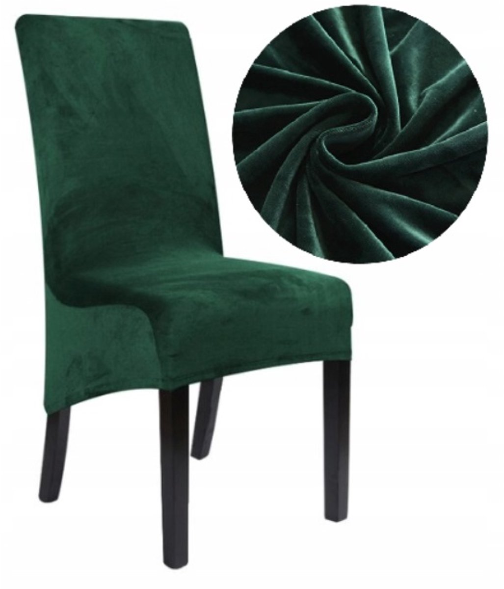 XL Groen Velours Hoezen voor Schuine Stoelen - Luxe en Bescherming
