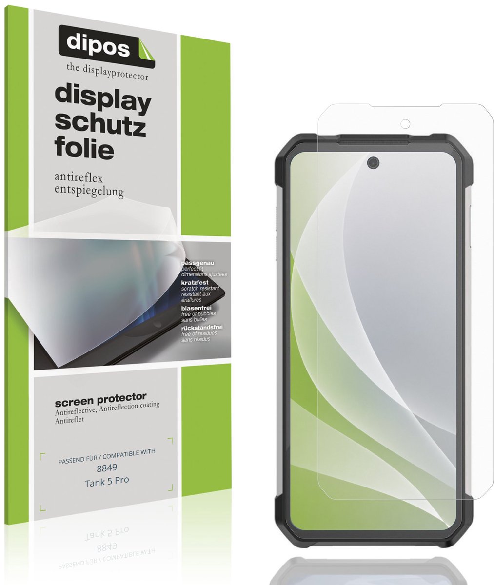 dipos – 4x Matte Beschermfolie geschikt voor 8849 Tank 5 Pro | Krasbestendige & antireflecterende Screenprotector Ultra-Thin