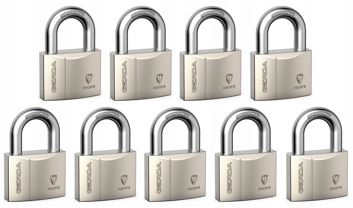 Gerda Secure 9 Beveiligingssloten - 1 Sleutel Systeem