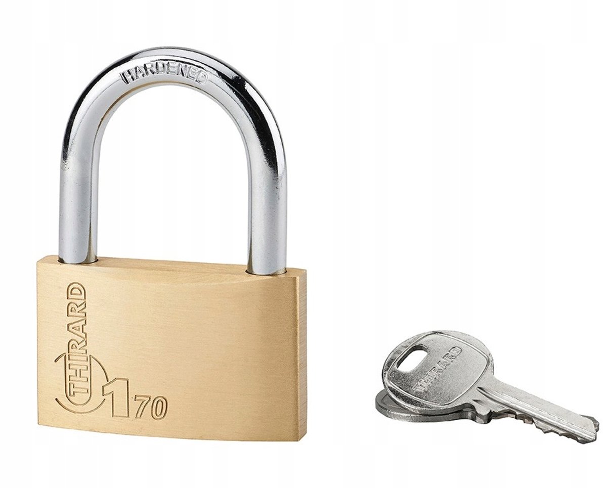 Merkloze Hangslot 70mm met 2 Stalen Sleutels