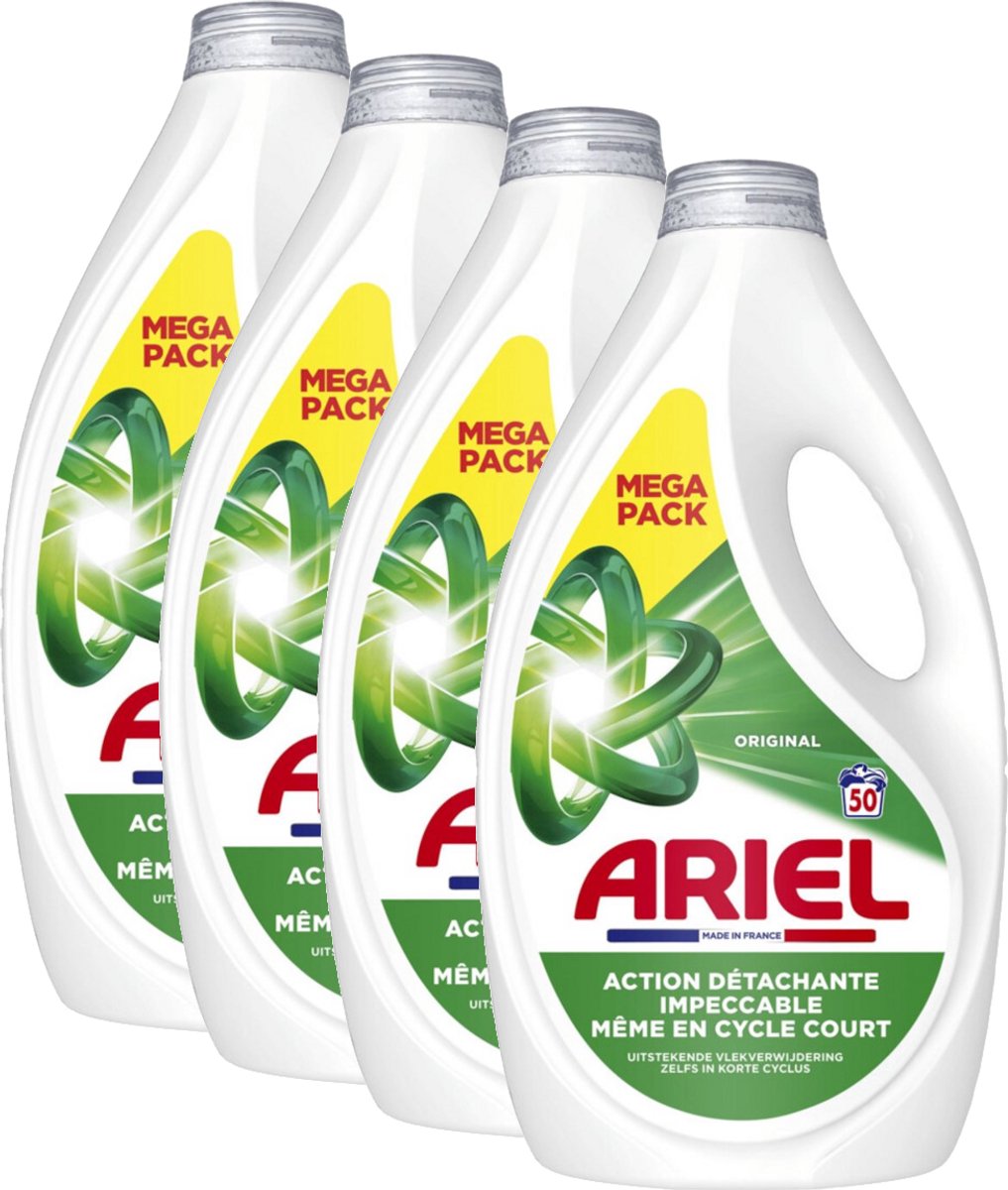 Ariel Original - Multipack - Wasmiddel - 200 (4x50) Wasbeurten - 9000ml (4x2250 ml)