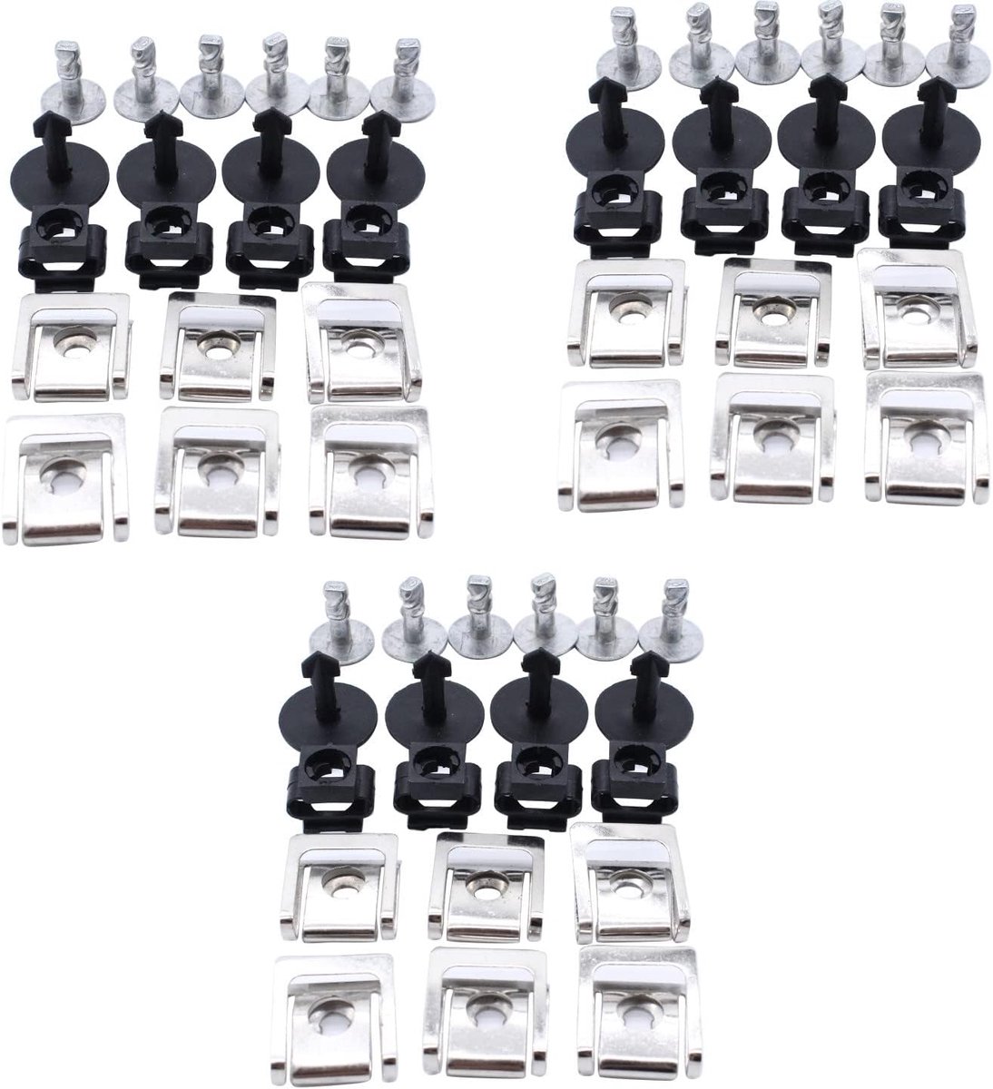 Fixclips ondervloer motorbescherming - 60 stuks - Vervangend voor Audi 100, A4, A6, A8 - Eenvoudige installatie - ShopVlot