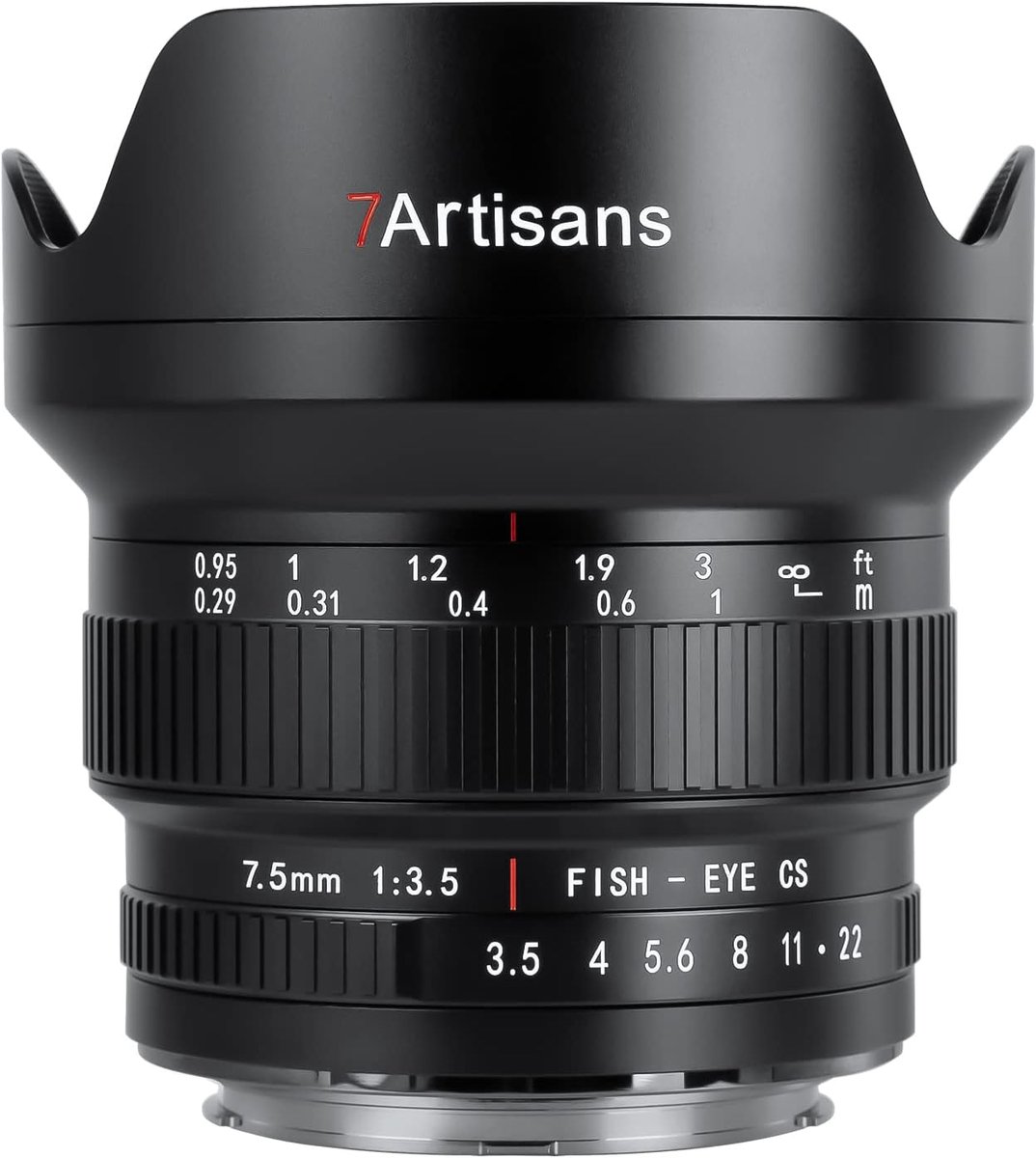 Fisheye lens 7.5mm F3.5 - APS-C - 205° Ultra groothoek - Ideaal voor creatieve fotografie - ShopVlot