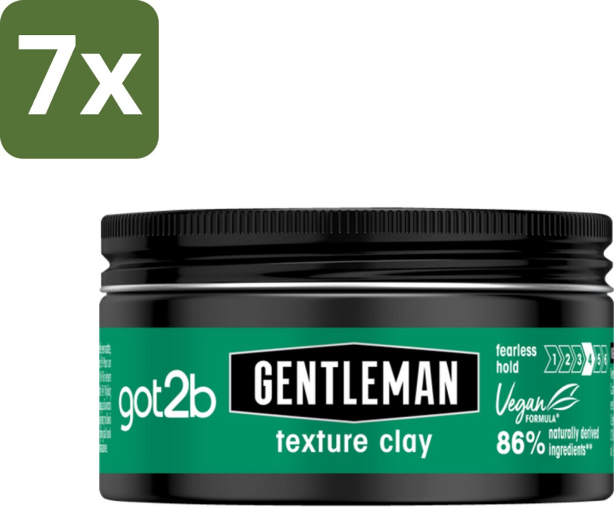 Got2B - Texture Clay - Gentleman - 100 ml - Bulkverpakking - 7 stuks