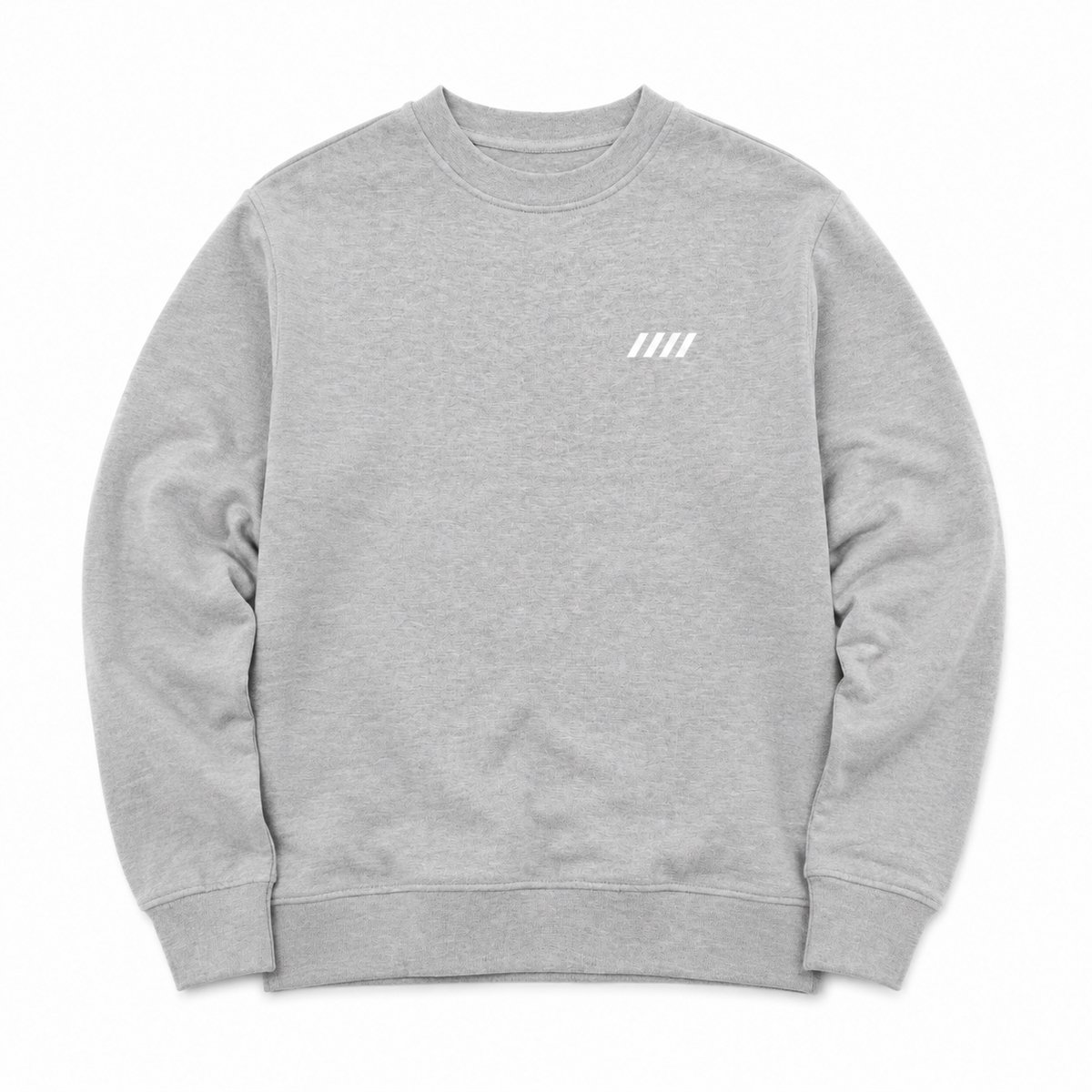 Sweater Heren – Heren Trui met Ronde Hals – Sportieve Pullover – Grijs – Maat XXL