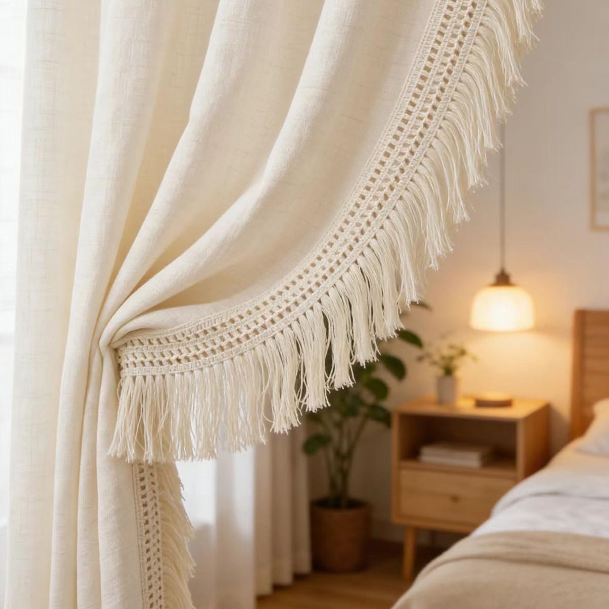 Katoenen franjenrand 12 cm breed - gehaakte bovenrand - 457 cm lengte - ideaal voor bruiloften en handwerk - ShopVlot