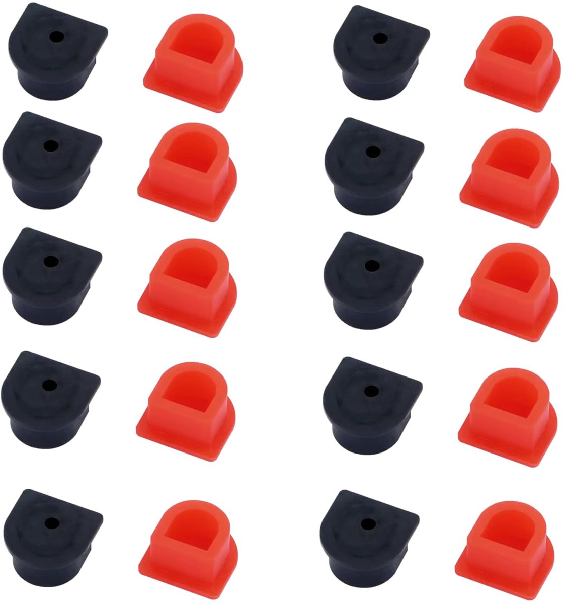 20Pcs Dustproof Cable Gland for powerpole connectors 50A Strain Relief Bus Dust Cover Wire Connector Plugs Sealing - ShopVlot
