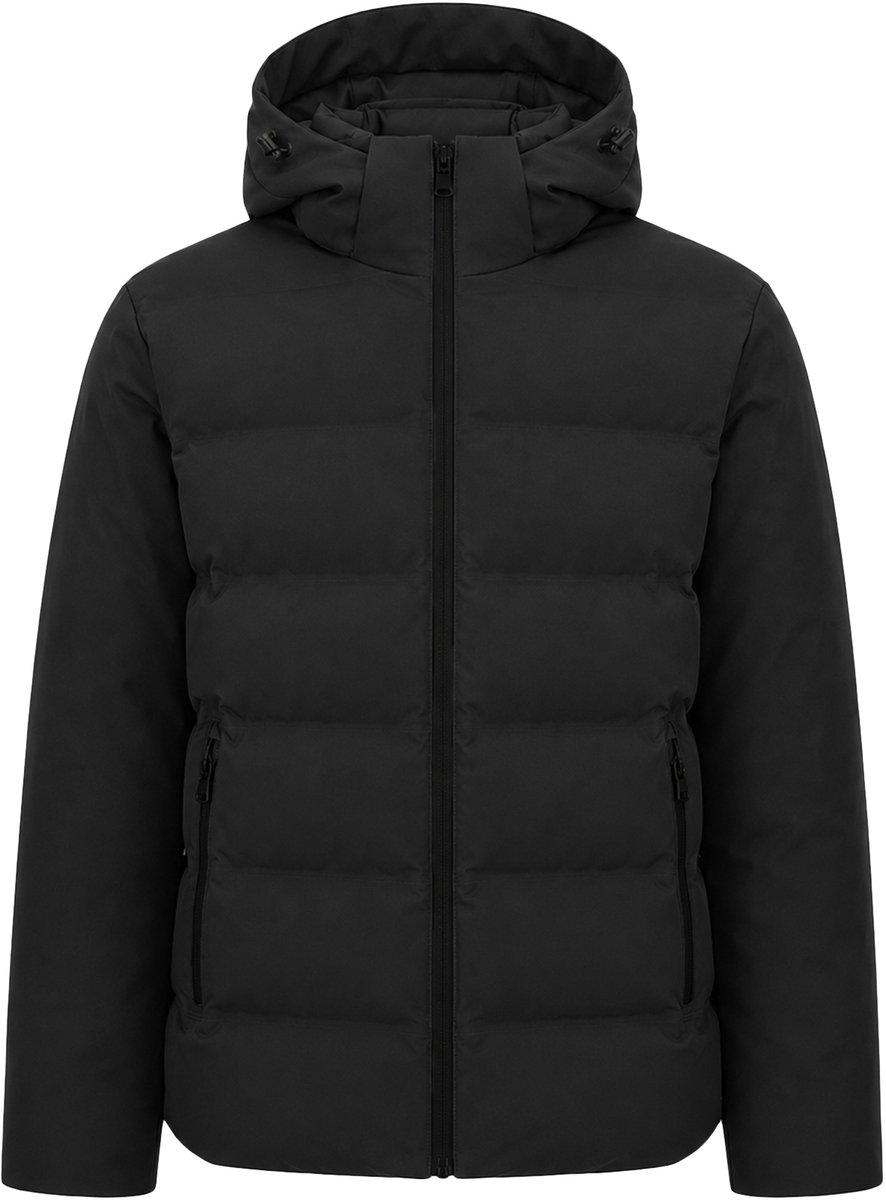 ALLTHEMEN Heren Winterjas Pufferjas - Afneembare Capuchon - XL
