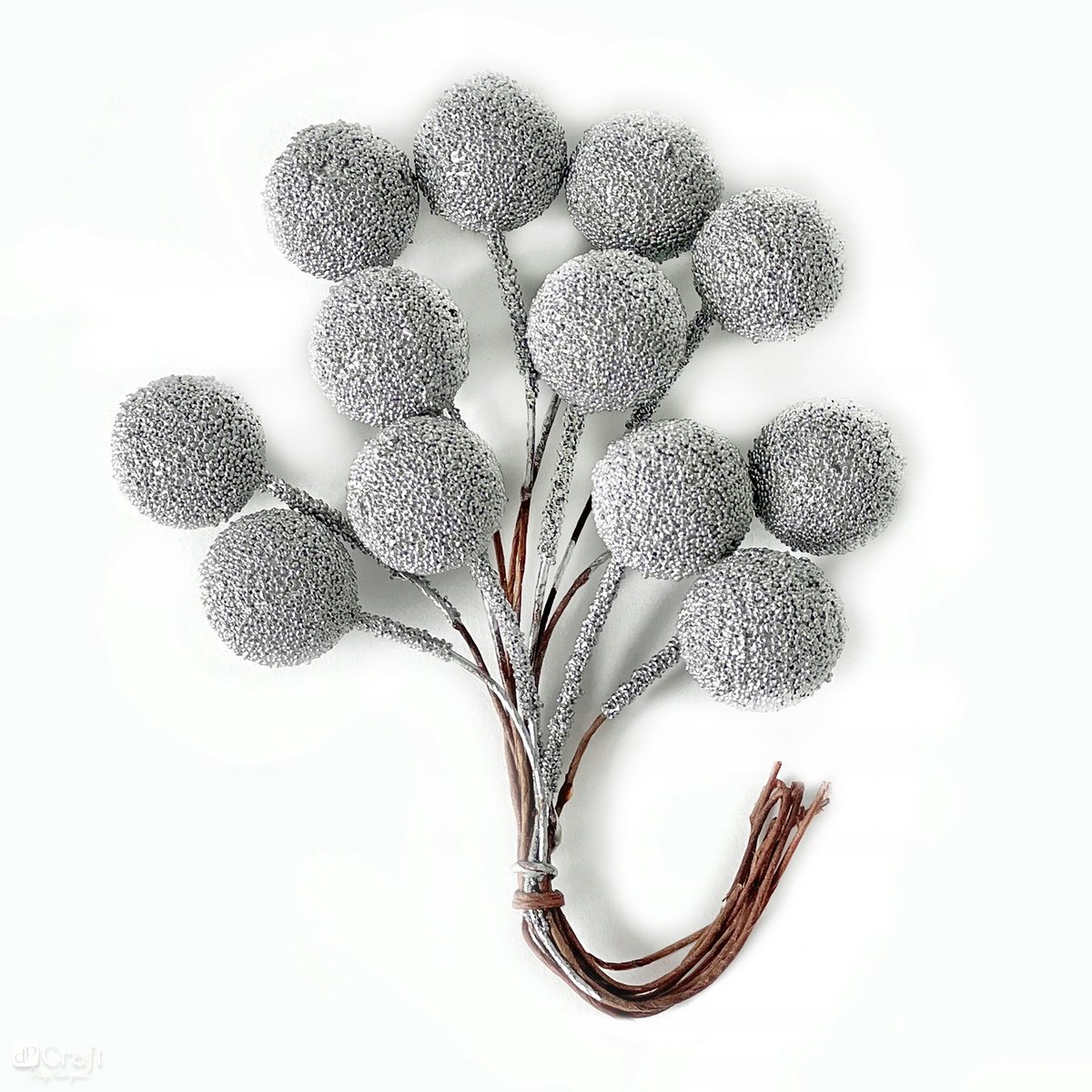 Zilveren Bessen 12 stuks DpCraft Decoratief Fruit voor Huisdecoratie