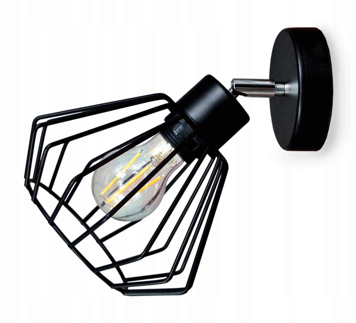Merkloze Wandlamp Loft Stijl met Verstelbare Kap - E27