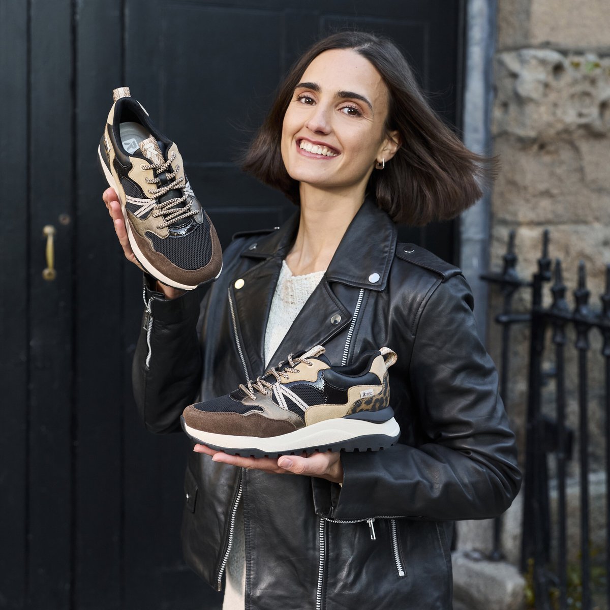 Rieker Sneakers zwart - Maat 36