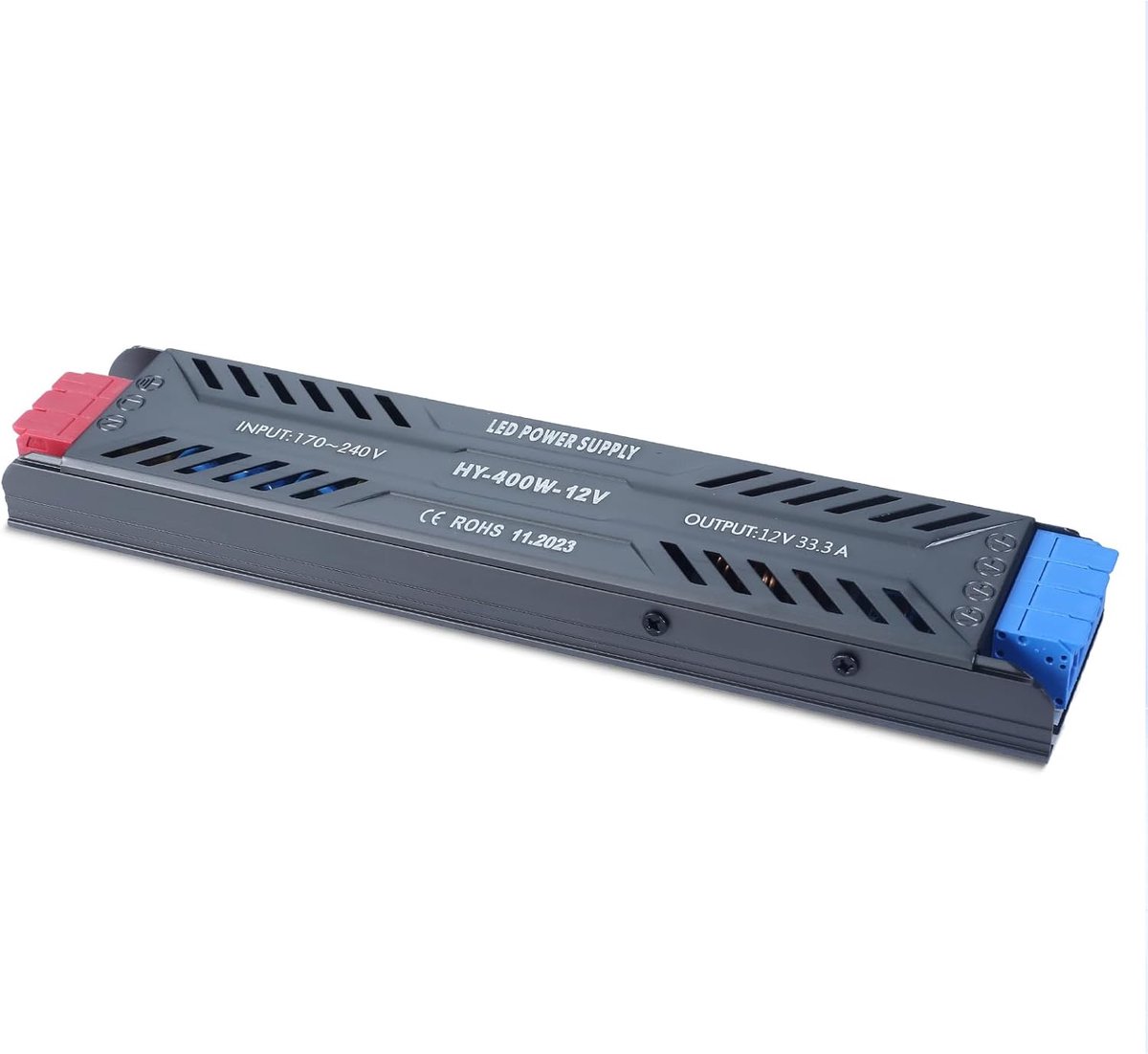 LED Transformer 12V 400W AC 230V to DC 12 Volt 33.3A Ultra-thin Constant Voltage LED Driver Supply 12V Switching Low - ShopVlot