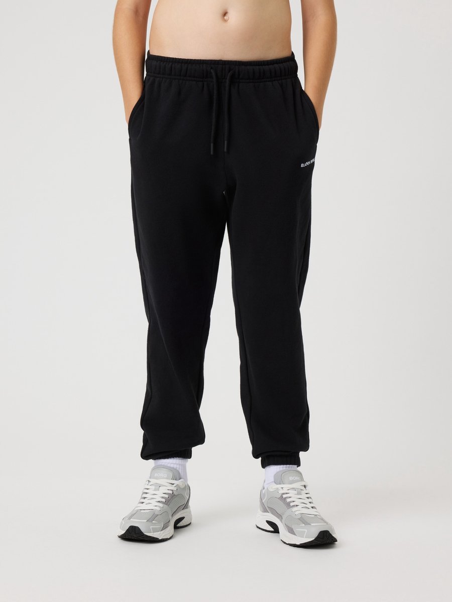 Björn Borg Classic JoggingBroek Jongens Lange Sportbroek Kinderen - Zwart - Maat 146-152