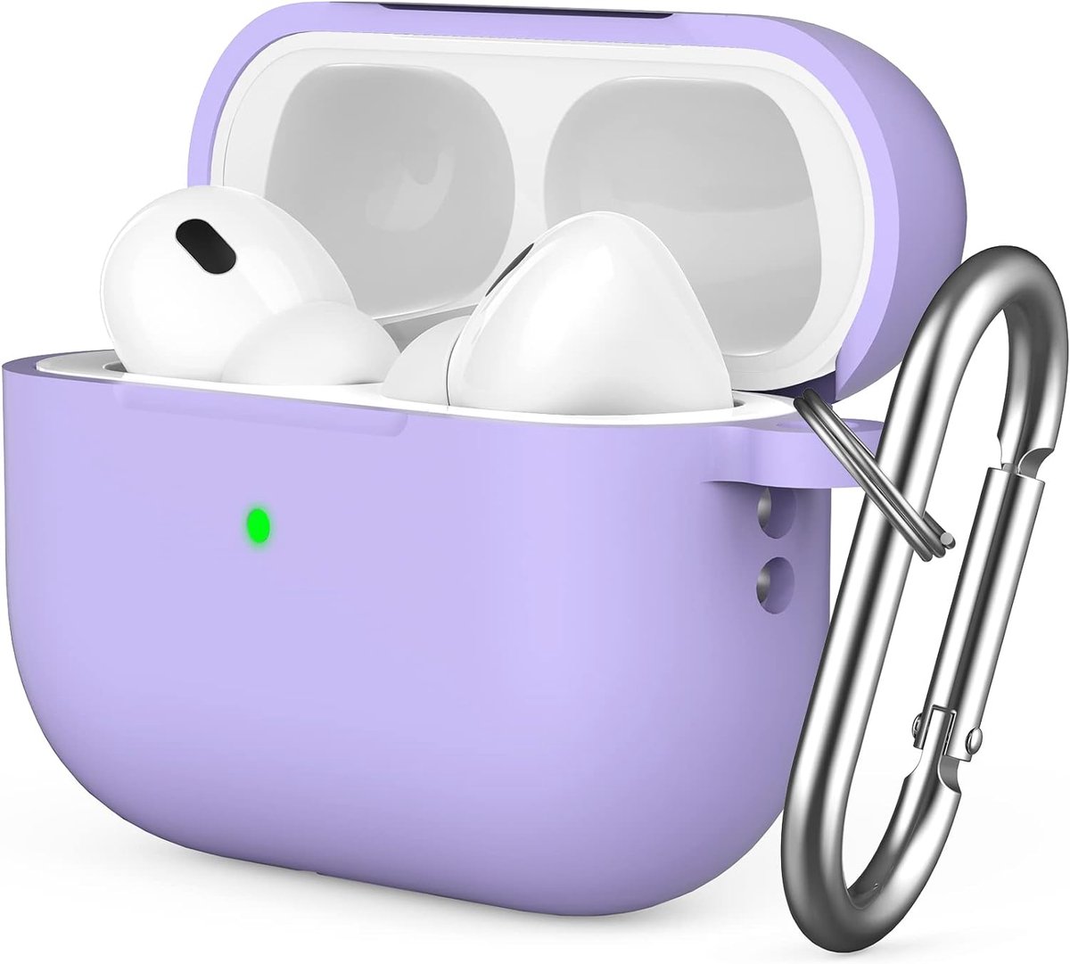 Beschermhoes voor AirPods Pro 2 met Karabijnhaak - Merkloos