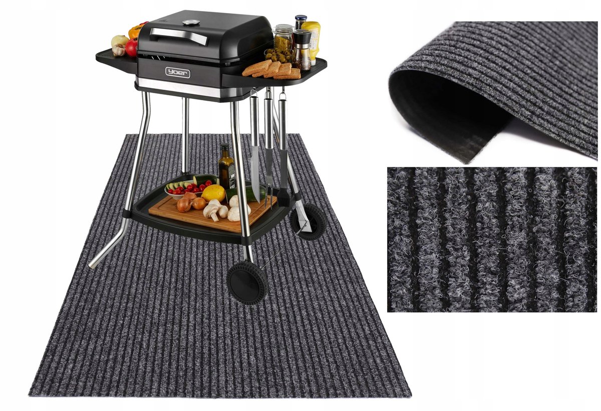 Antislip Grillmat 50x150 cm - Bescherm uw terras en tuin