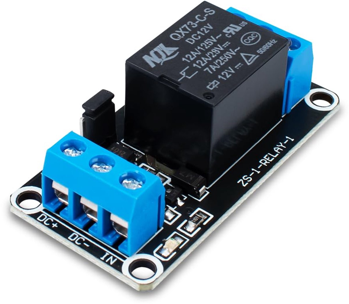 1pcs DC 12V relay module 1 channel relay with Optocoupler high or low level trigger expansion card - ShopVlot