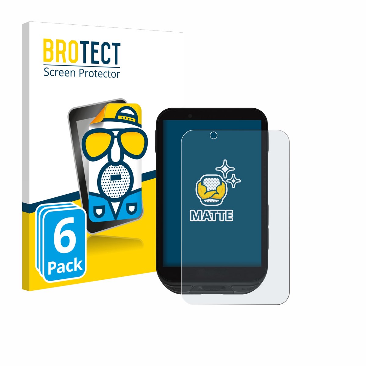 BROTECT - Screenprotector voor iGPSPORT igs800 - Folie Beschermfolie matte 6 Stuks