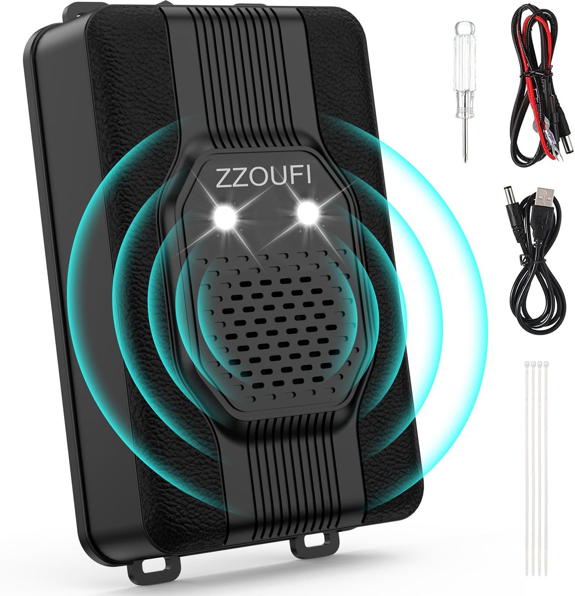 Marterverjager Auto – Ultrasoon met LED – Automatische Trillingssensor – 3 Voedingsopties – 40–50 m²