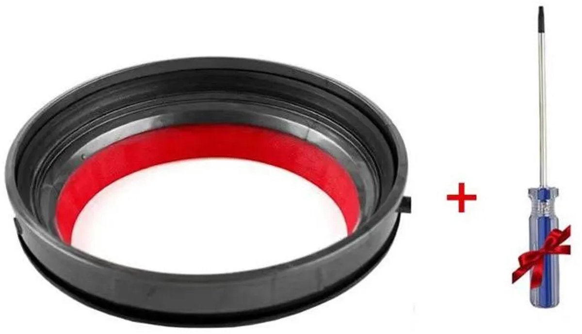 Accessoires Geschikt voor de Dyson V10 stofzuiger: 1 afdichtingsring Geschikt voor de stofbak, Geschikt voor de modellen V10, SV12, SV13 en SV27, inclusief een Torx-schroevendraaier.