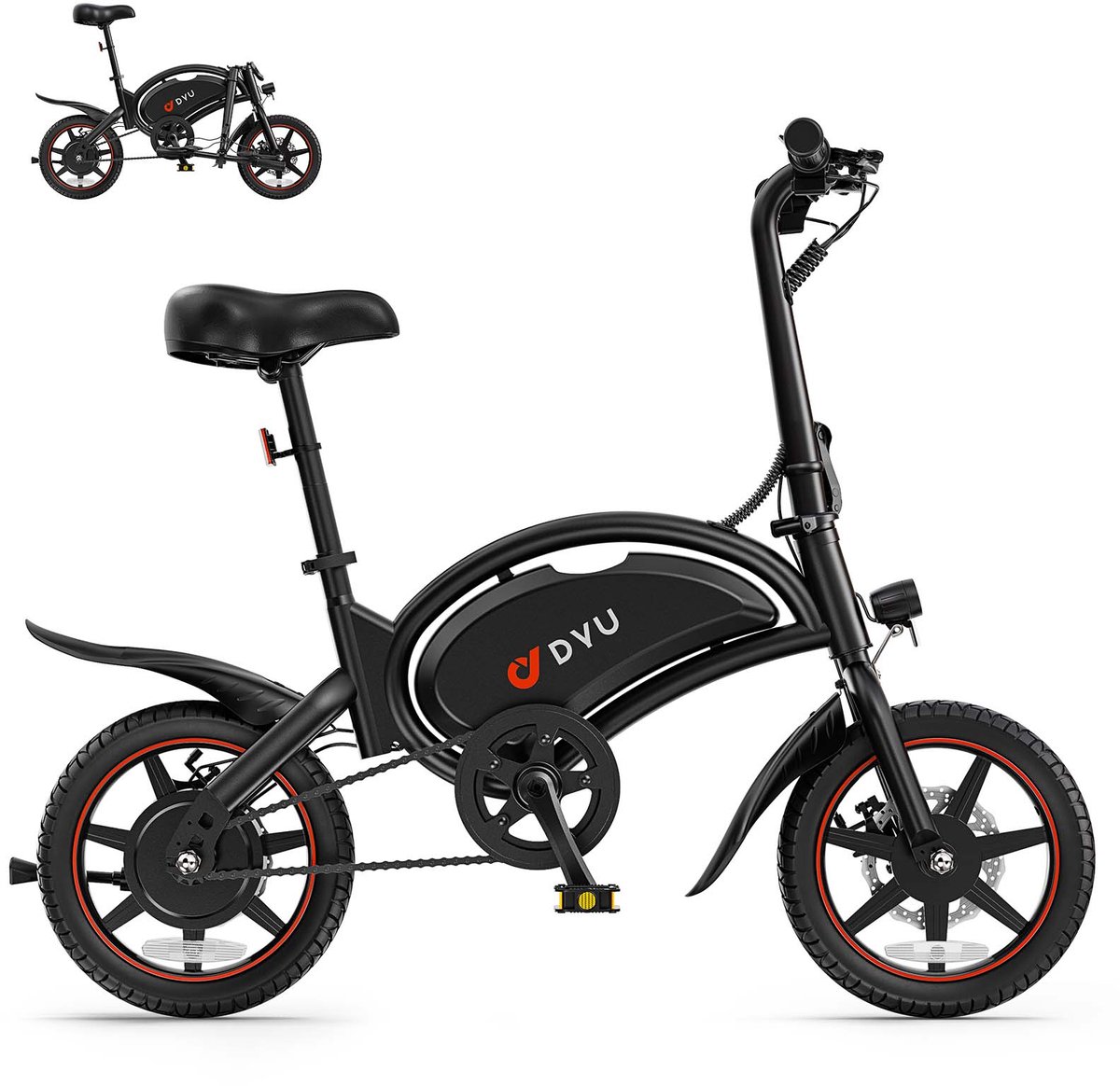 DYU D3F Elektrische Vouwfiets - 35 thumbnail 2