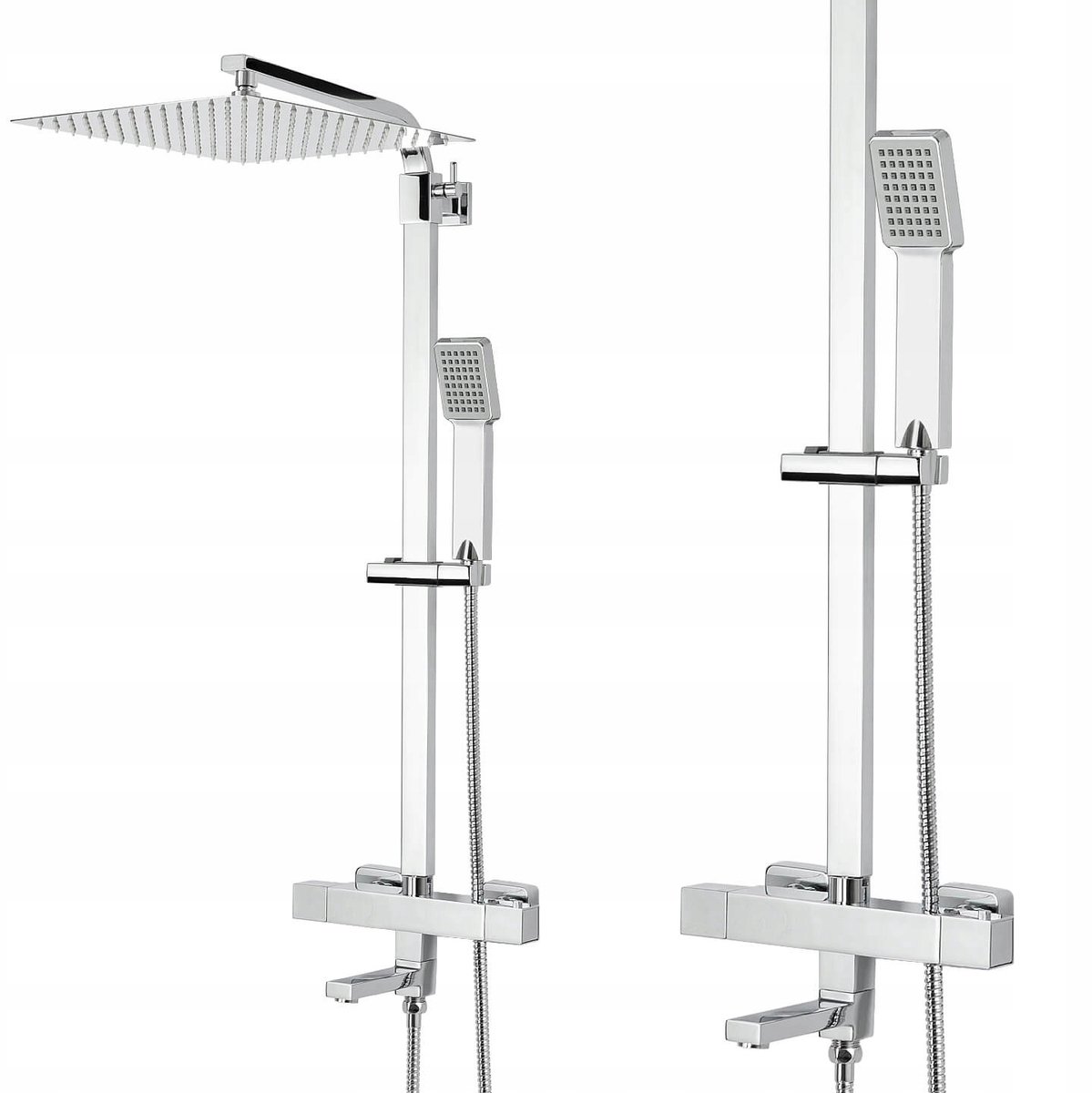 Douche-badcombinatie met inklapbare baduitloop