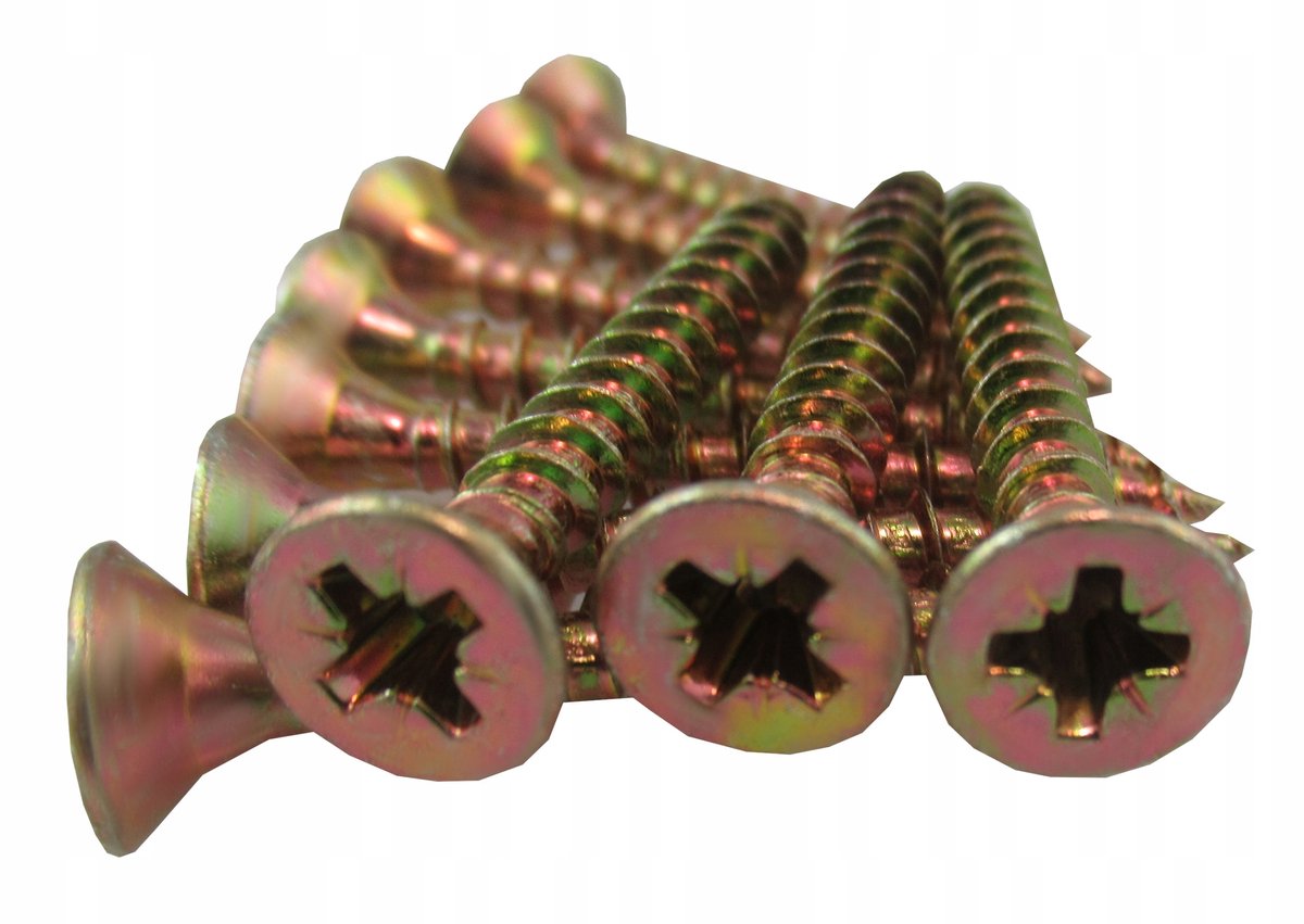 Houtschroeven 4x40mm PZ Kegelkop Verzinkt 10 Stuks