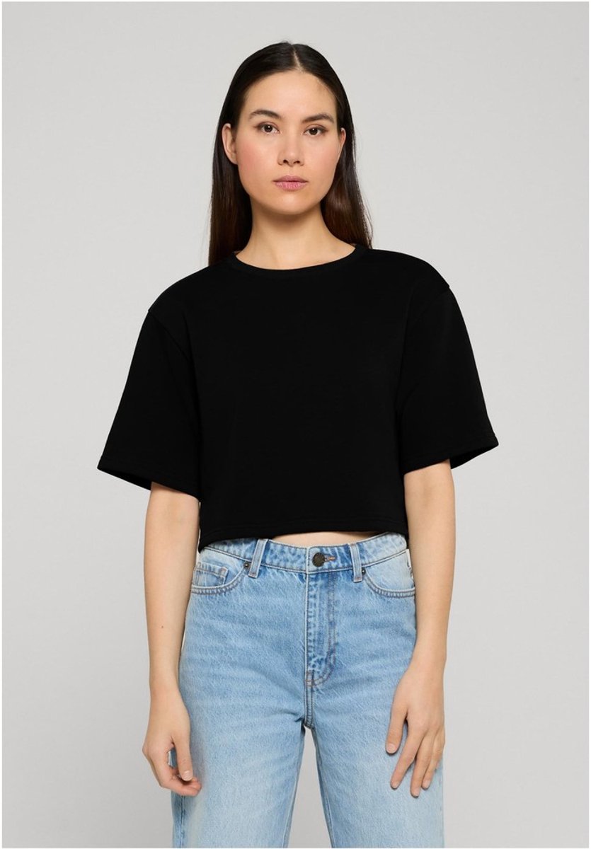 Urban Classics Light Terry Cropped Crop top 5XL Zwart