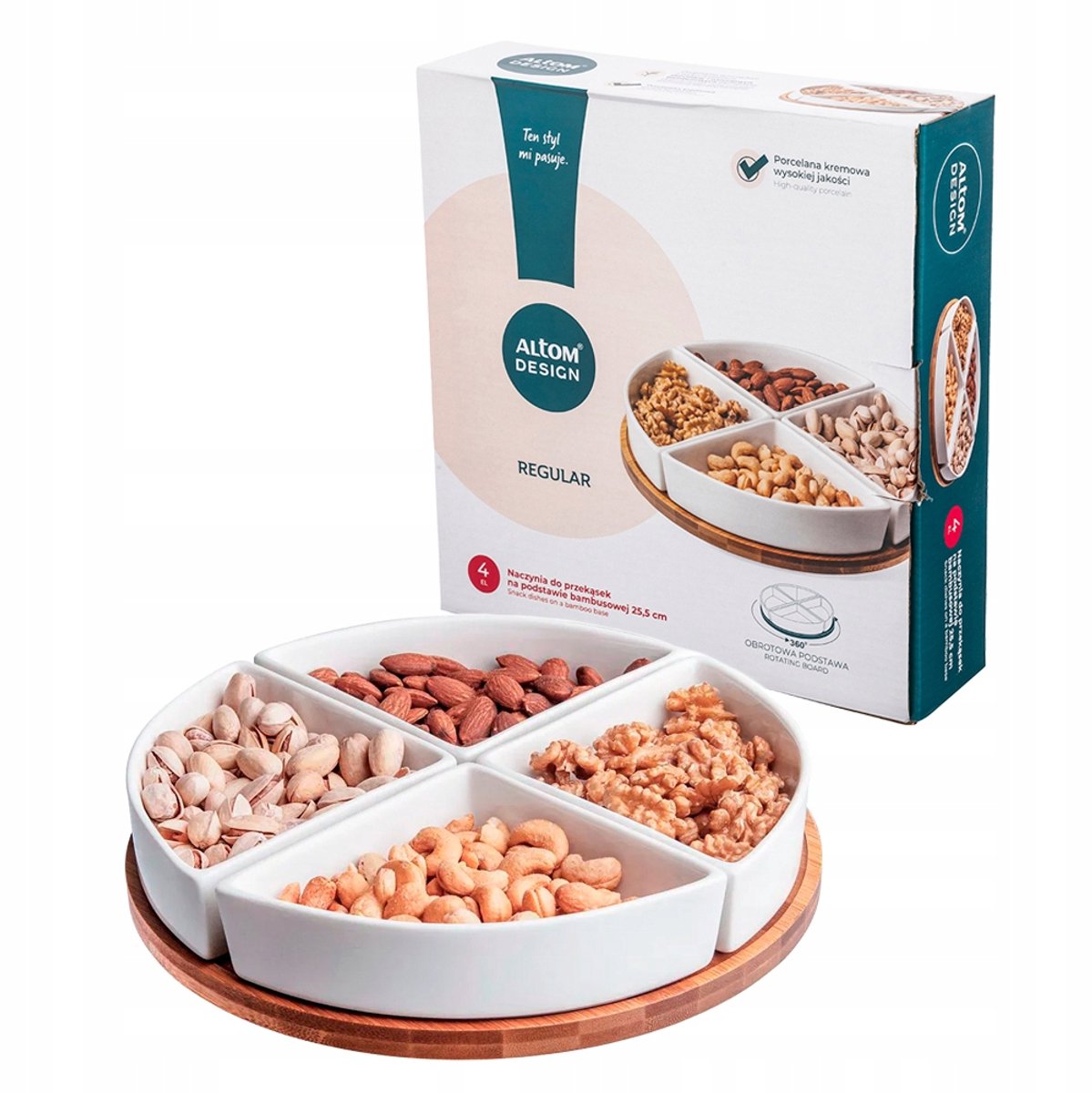 Altom Design Serveerschaal met Kommetjes Normaal 25,5cm