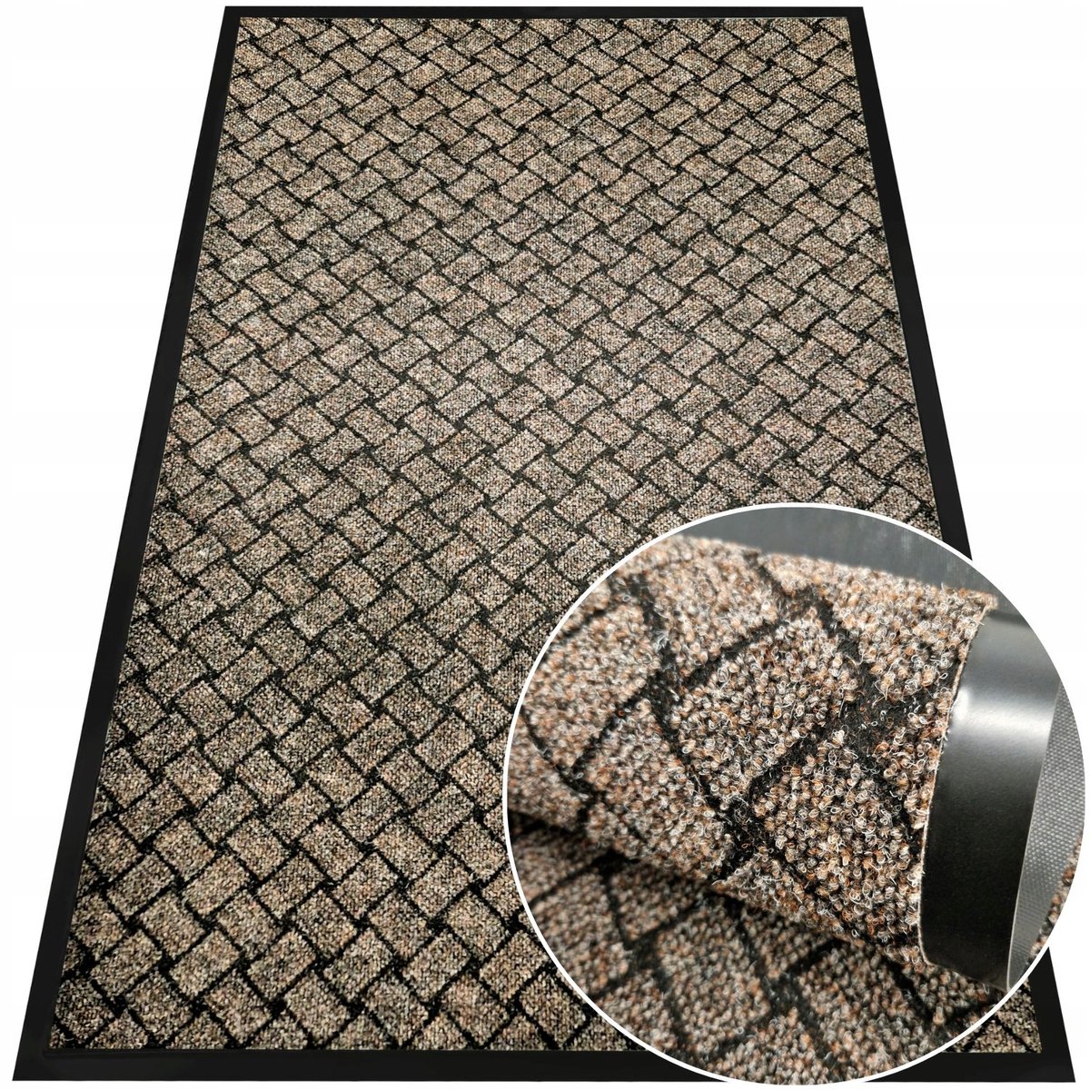 Beige Instapmat 80x120 cm - Antislip Deurmat voor Binnen